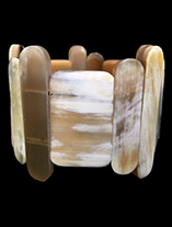 HornWhiteElasticBracelet.th