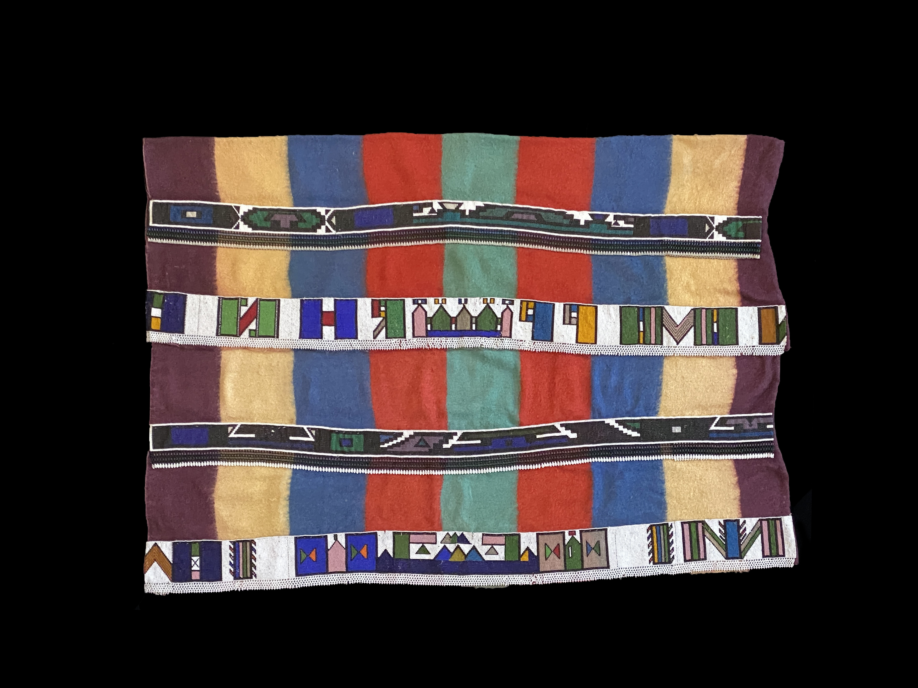 'Nguba' Blanket Cape with Beadwork - Ndebele People, South Africa - 3428