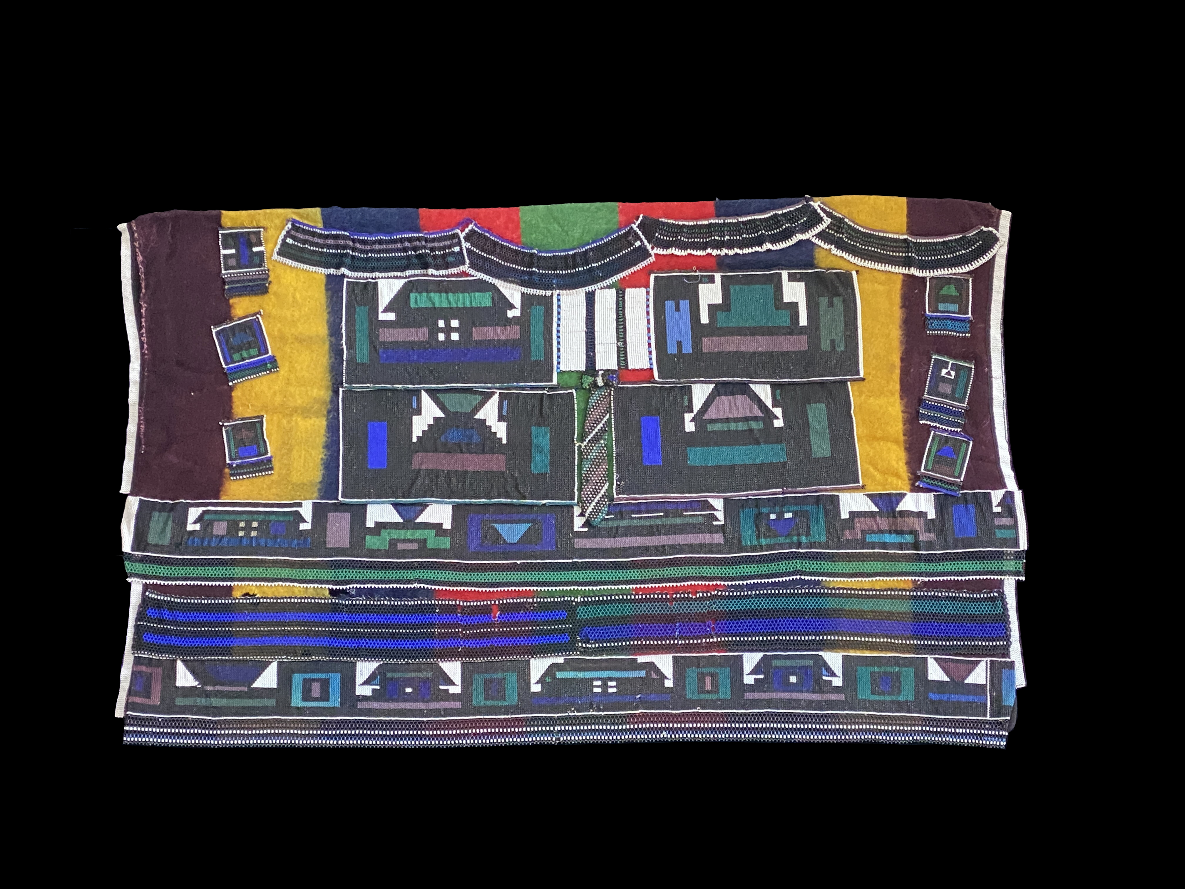 'Nguba' Blanket Cape with Beadwork - Ndebele People, South Africa - 3427