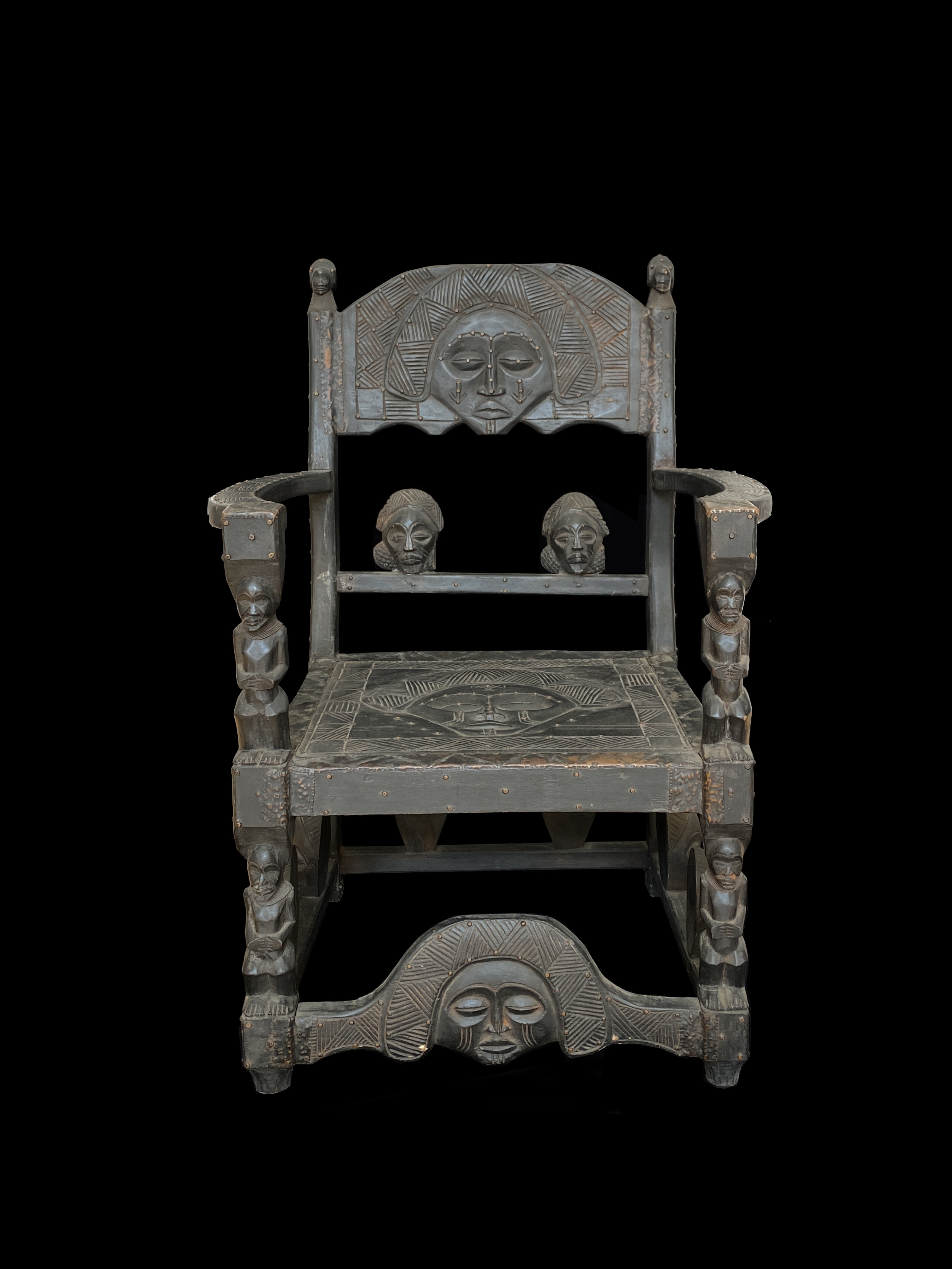 Prestige Chair, or Ngundja - Chokwe People, Angola, southwestern parts of the D.R. Congo and northwestern parts of Zambia - Sold