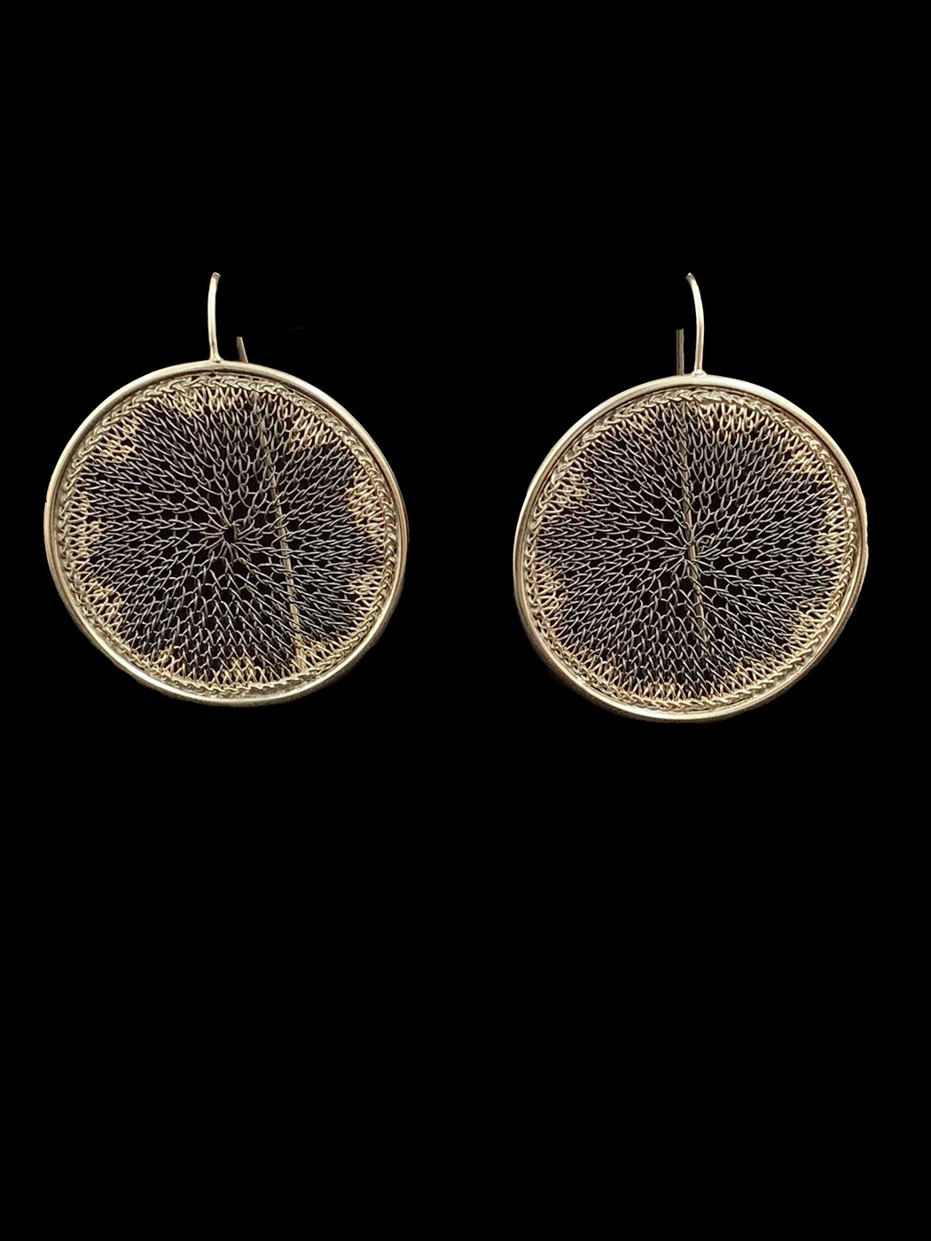 Woven Circle Earrings - Sold