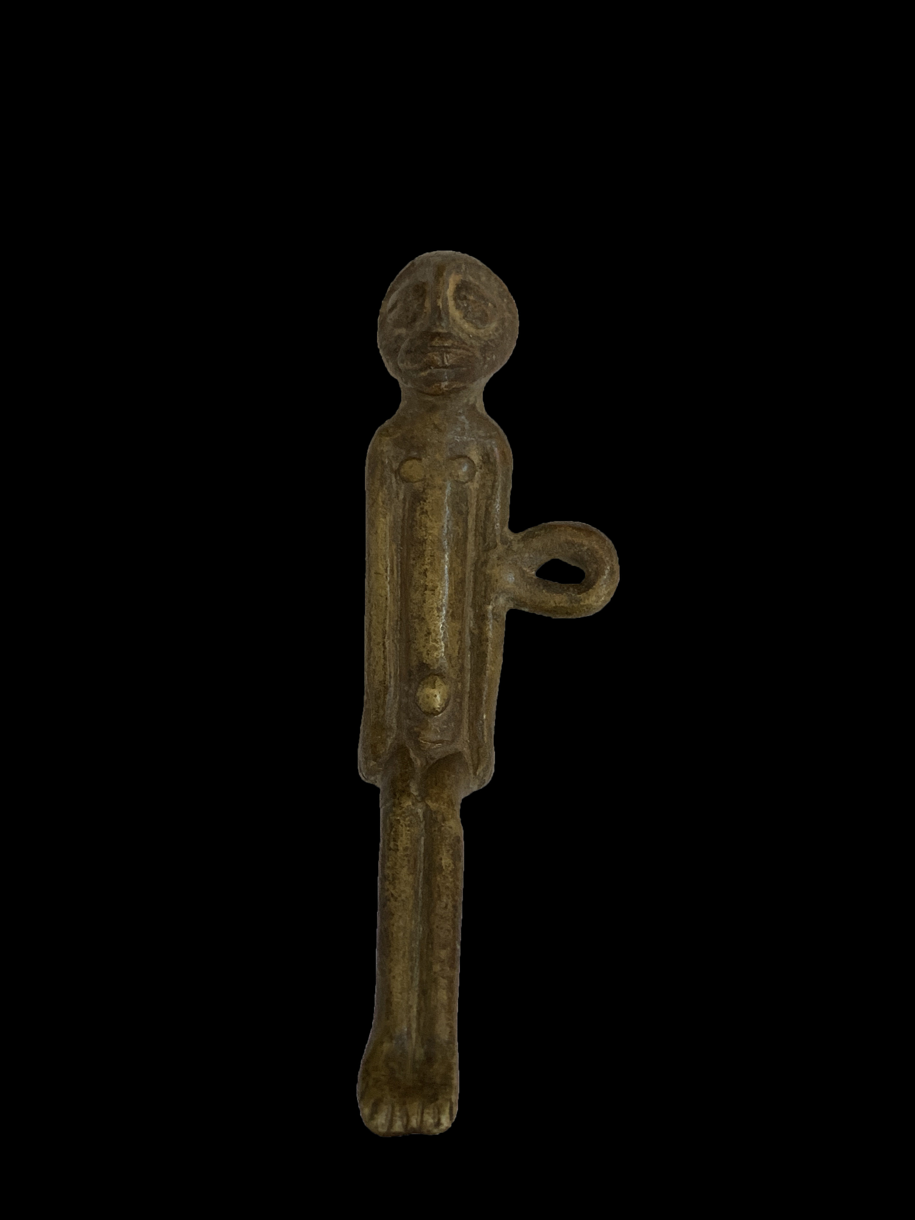 Bronze Standing Figure Pendant - Lobi People, Burkina Faso
