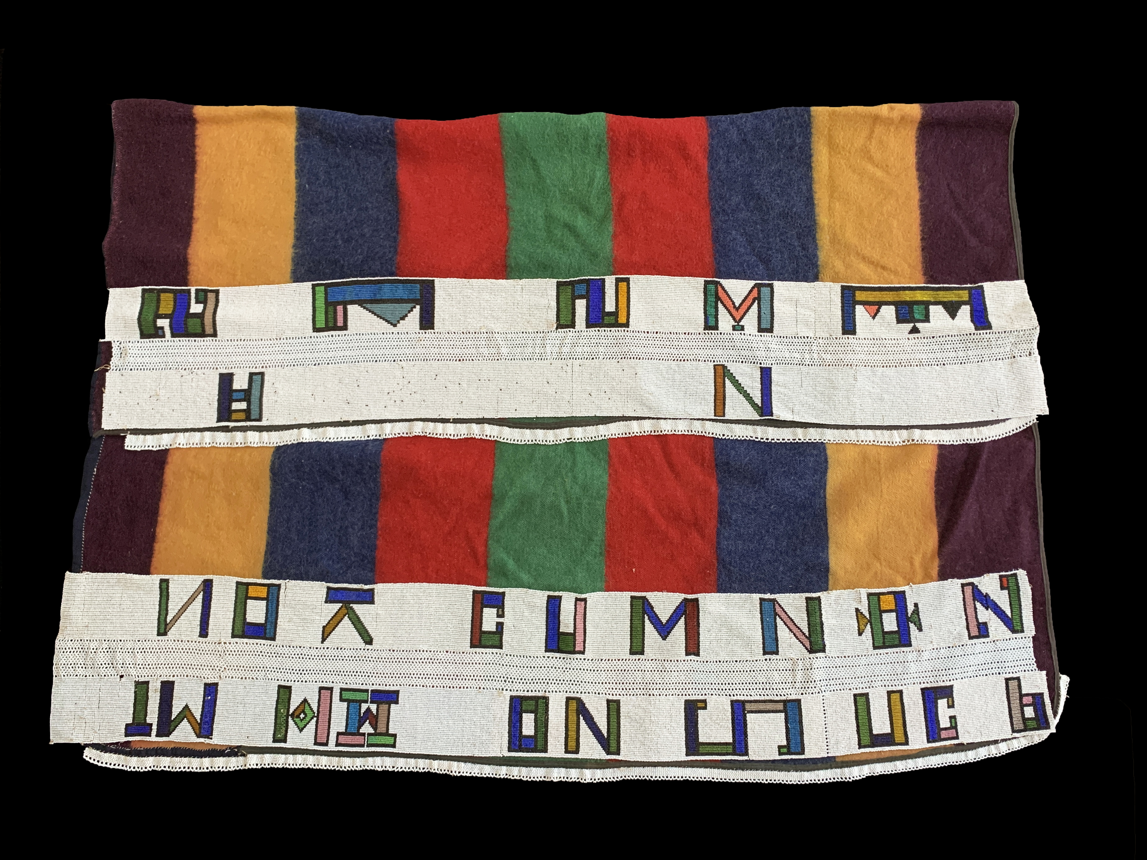 'Nguba' Blanket Cape with Beading - Ndebele People, South Africa -3426