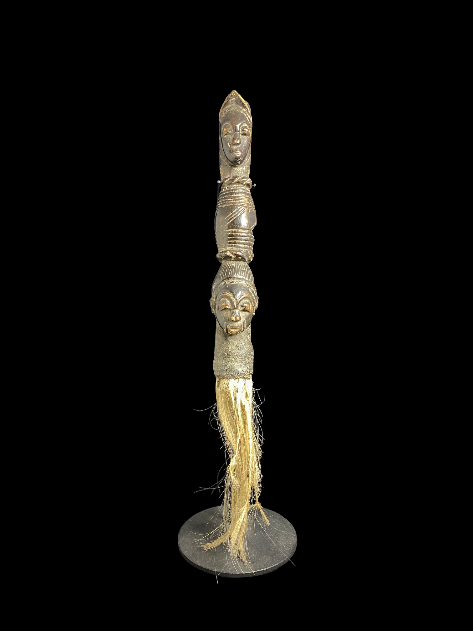 Janus Flywhisk - Baule People, Ivory Coast