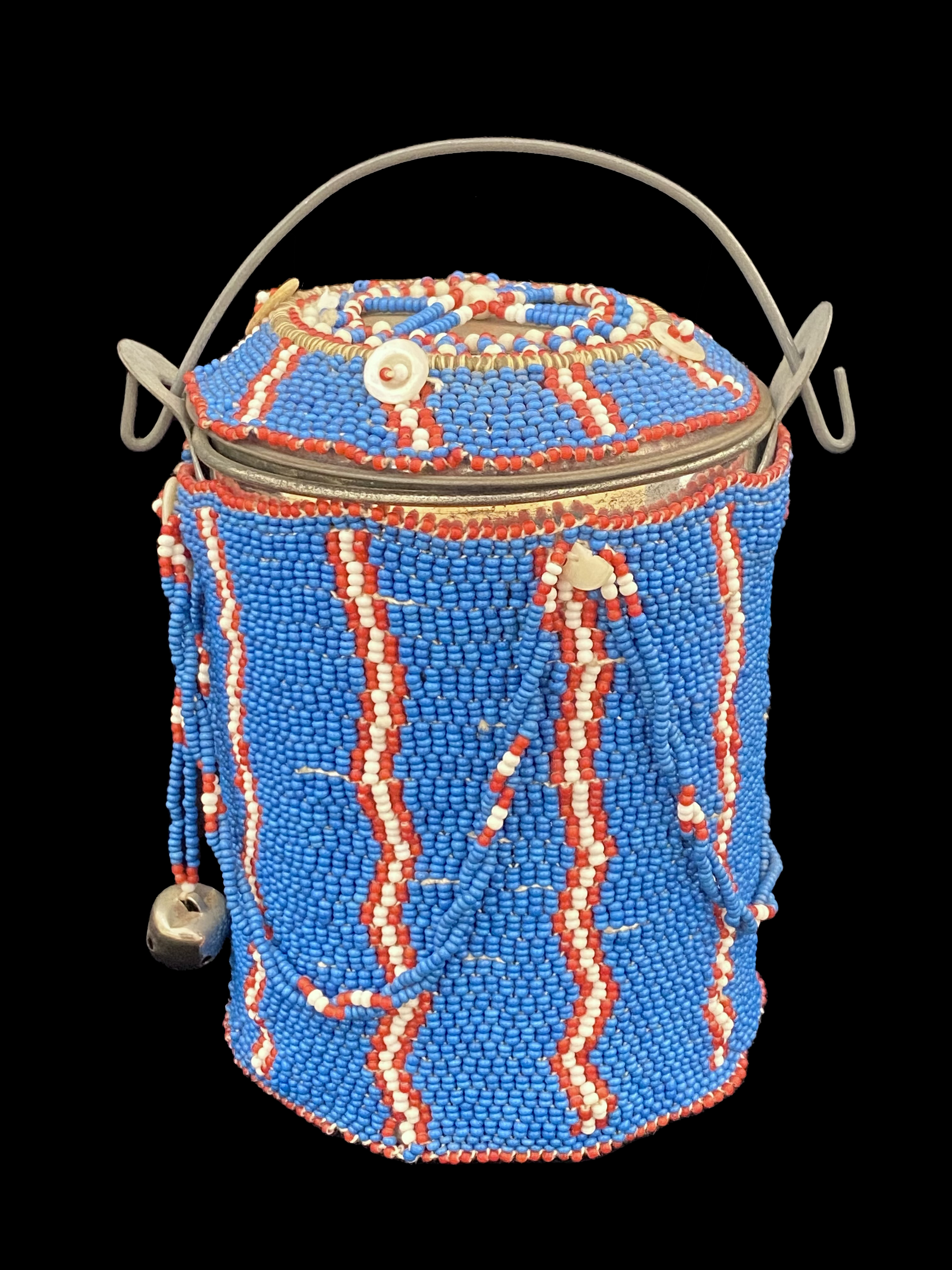 Beaded Tin Can (Ibhekile) - Xhosa People, South Africa