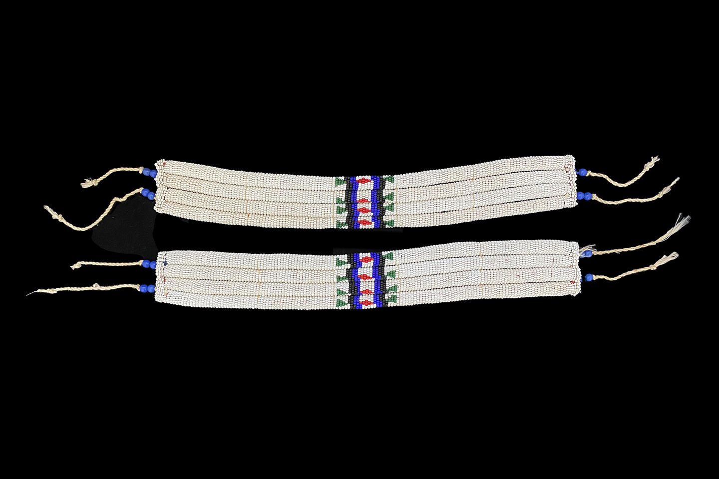 Pair of Beaded Anklets - Zulu People, South Africa