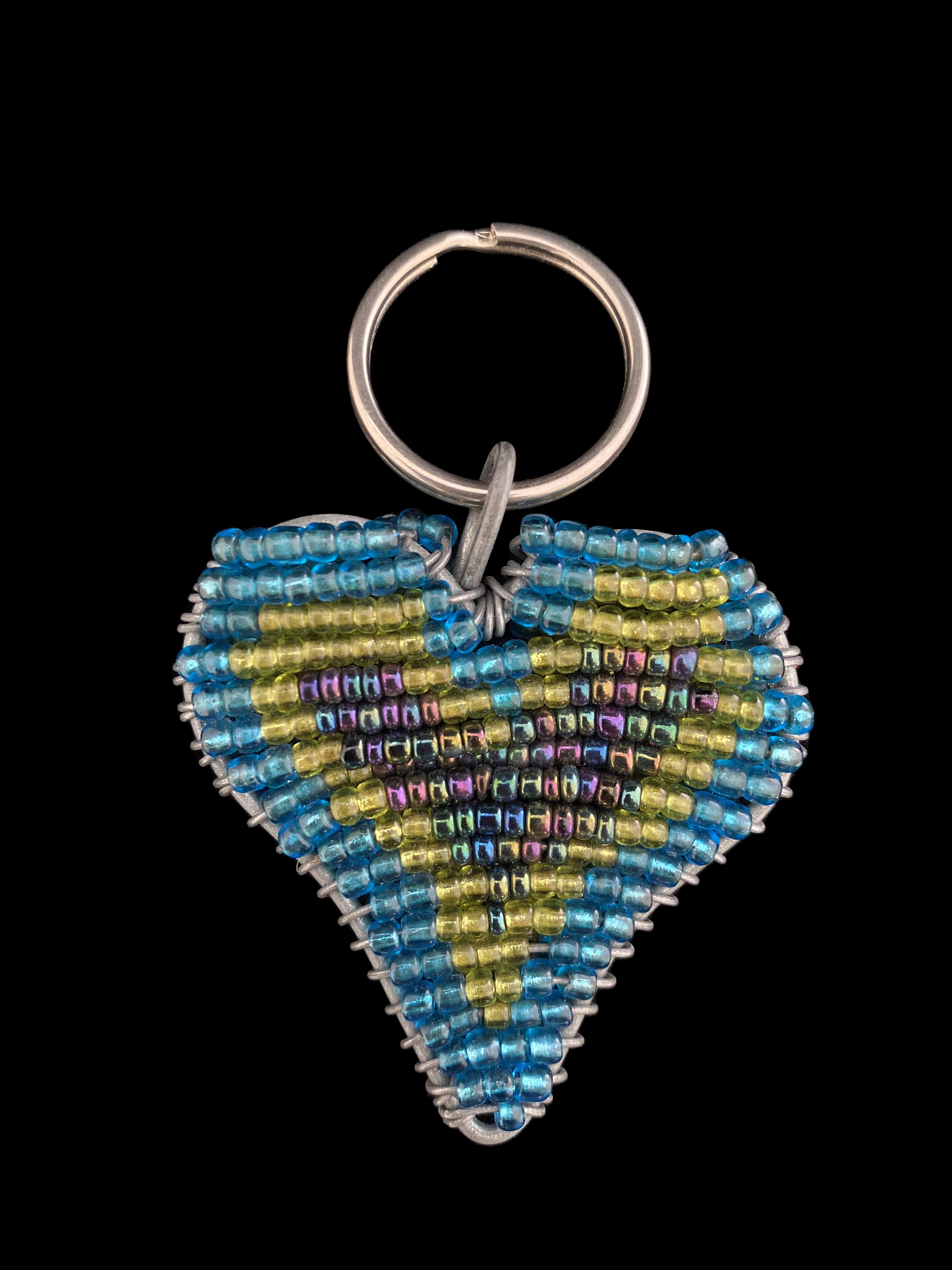 Beaded Heart Key Ring - South Africa