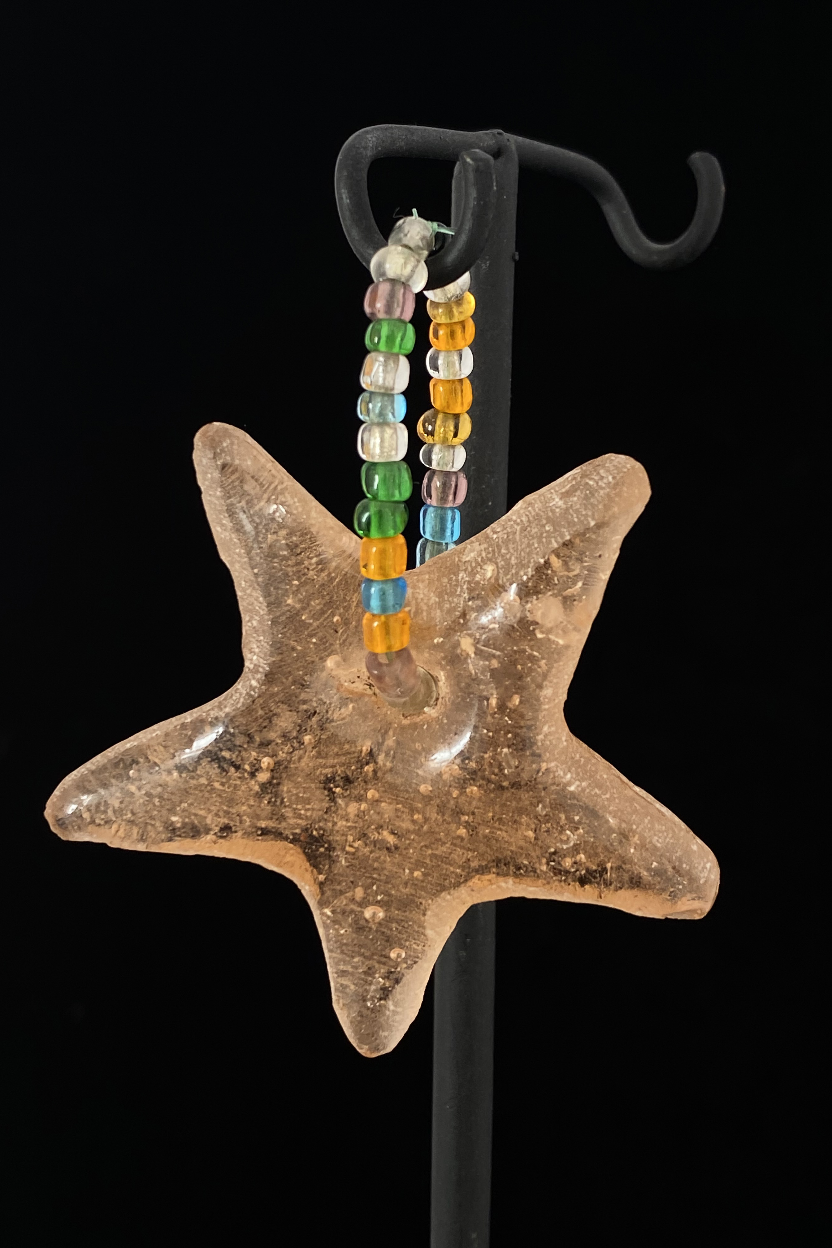 Recycled Glass Star Ornament - Ghana 1 left