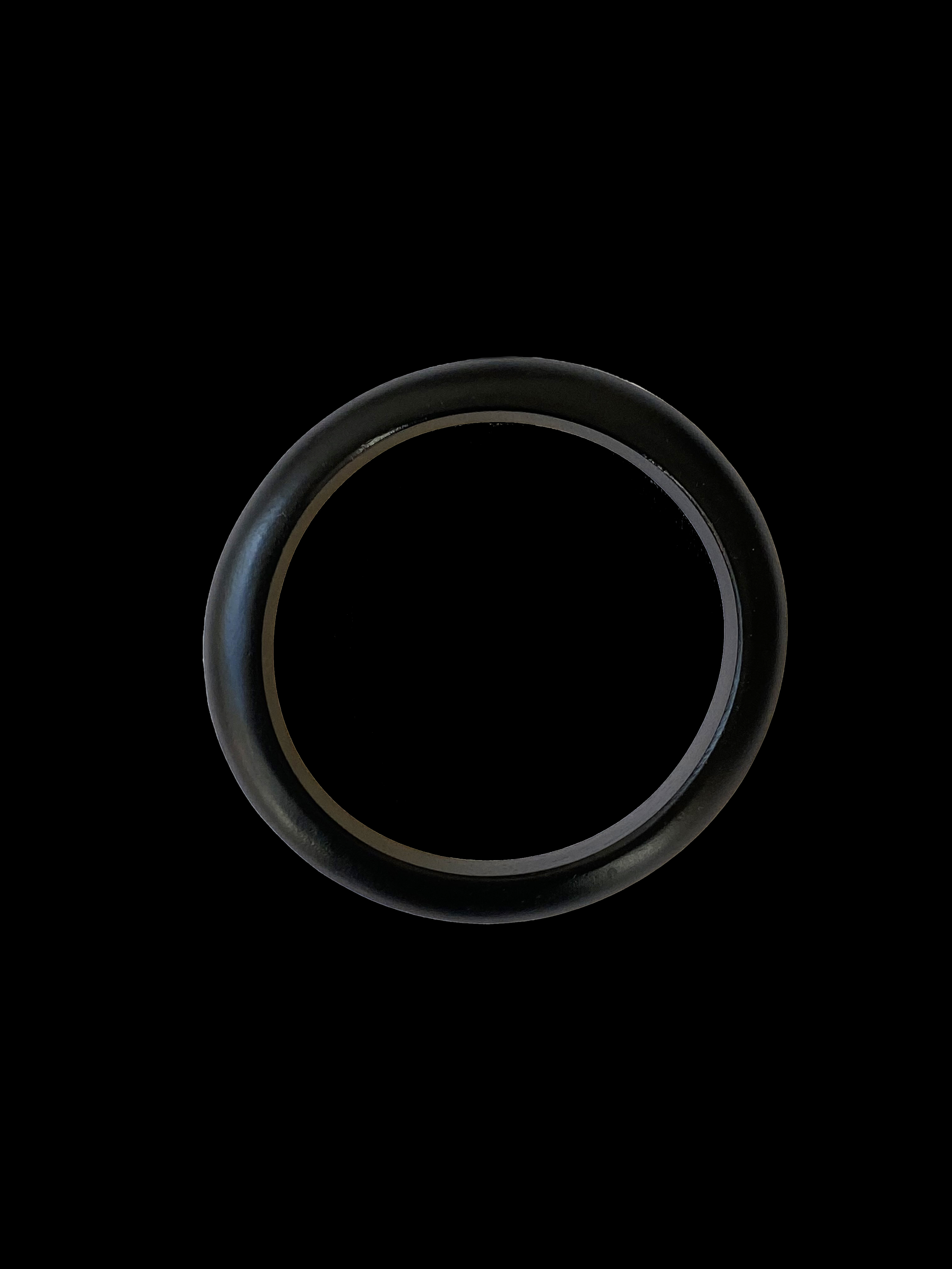 Round  Ebony Wood Bangle - Mozambique