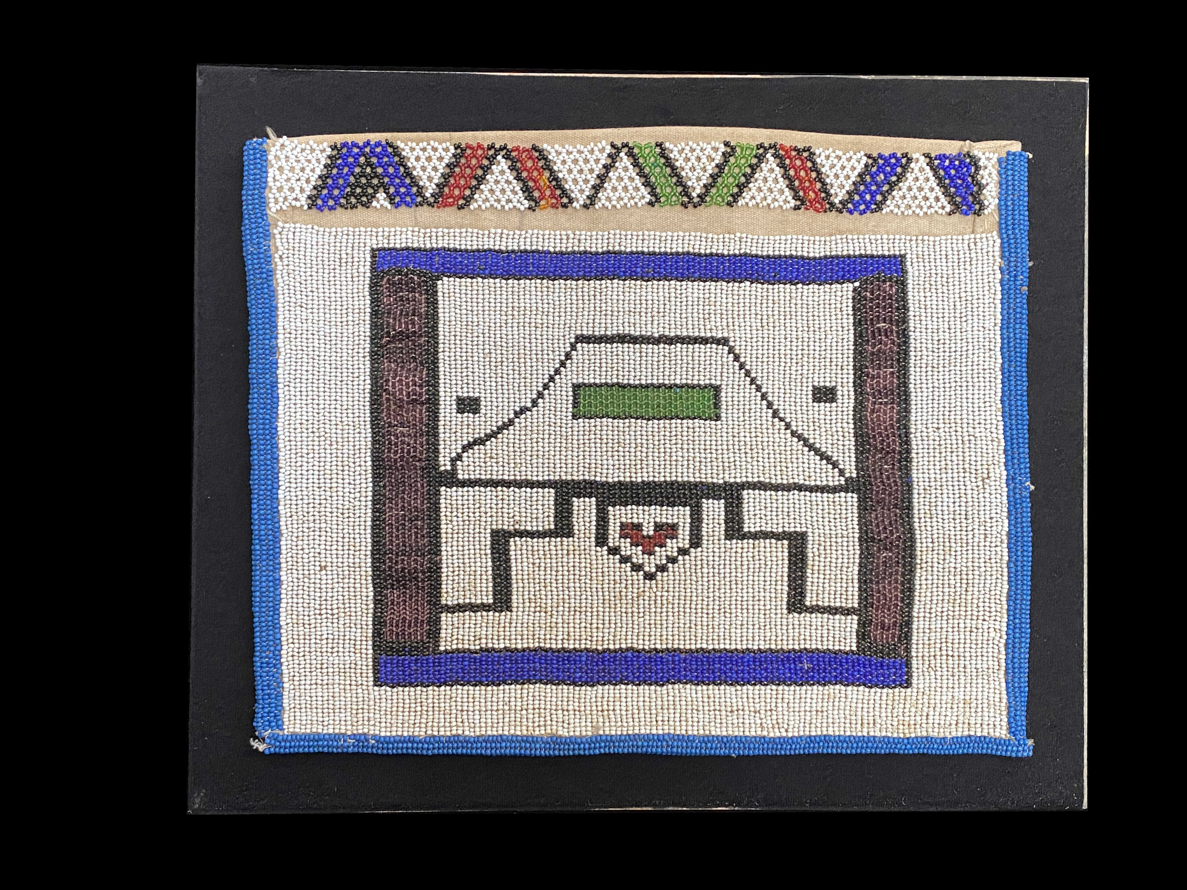 Framed Pepetu Beaded Skirt - Ndebele People, South Africa