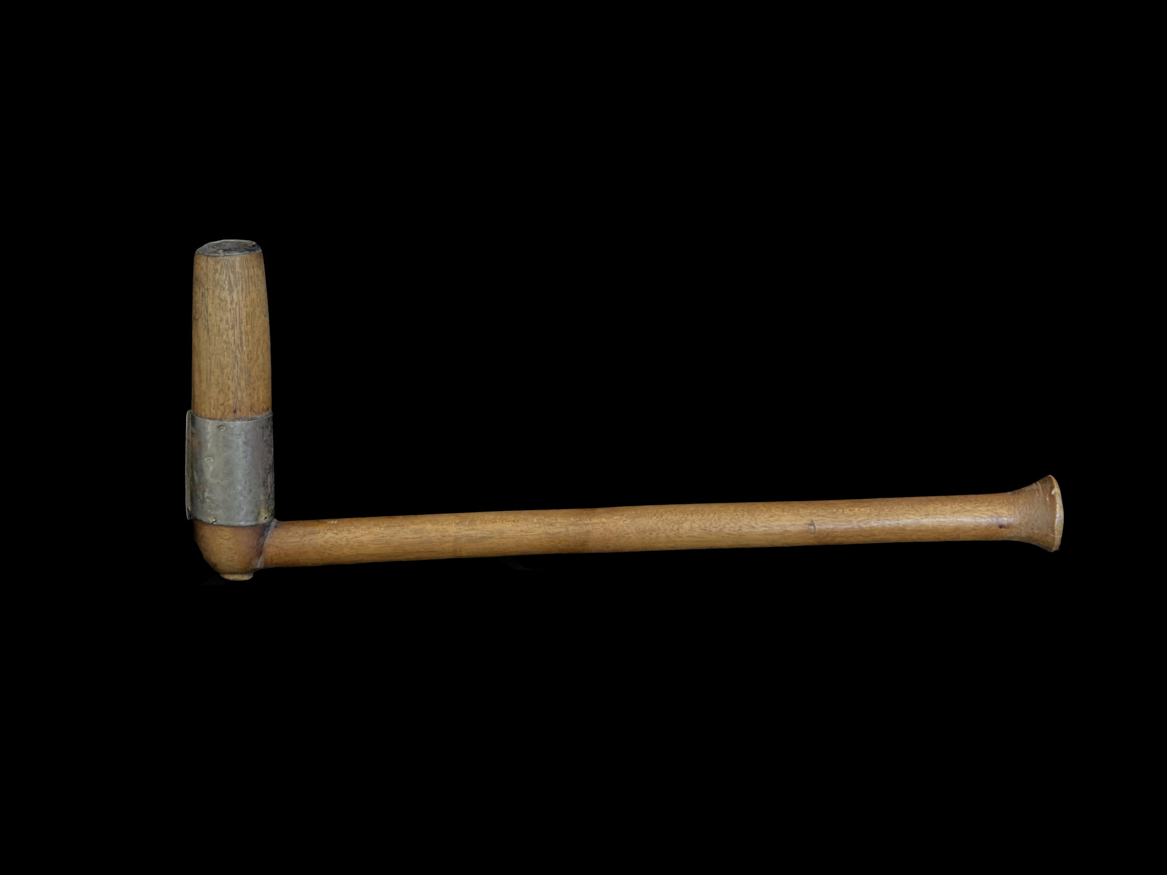 Wood and Metal Long Pipe 2 - Xhosa People, South Africa