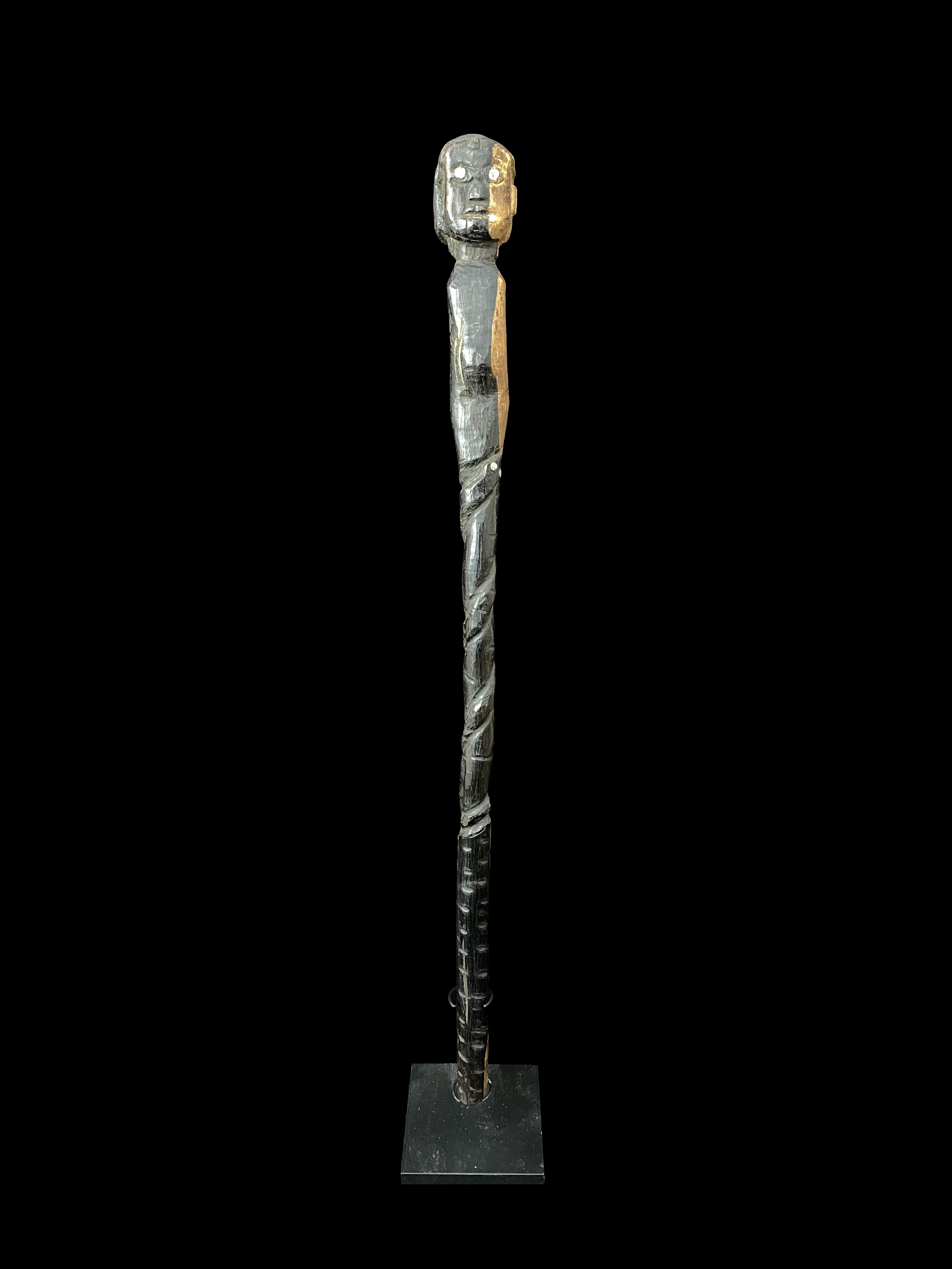 Ebony Wood Figurative Staff - Possibly Zulu, South Africa