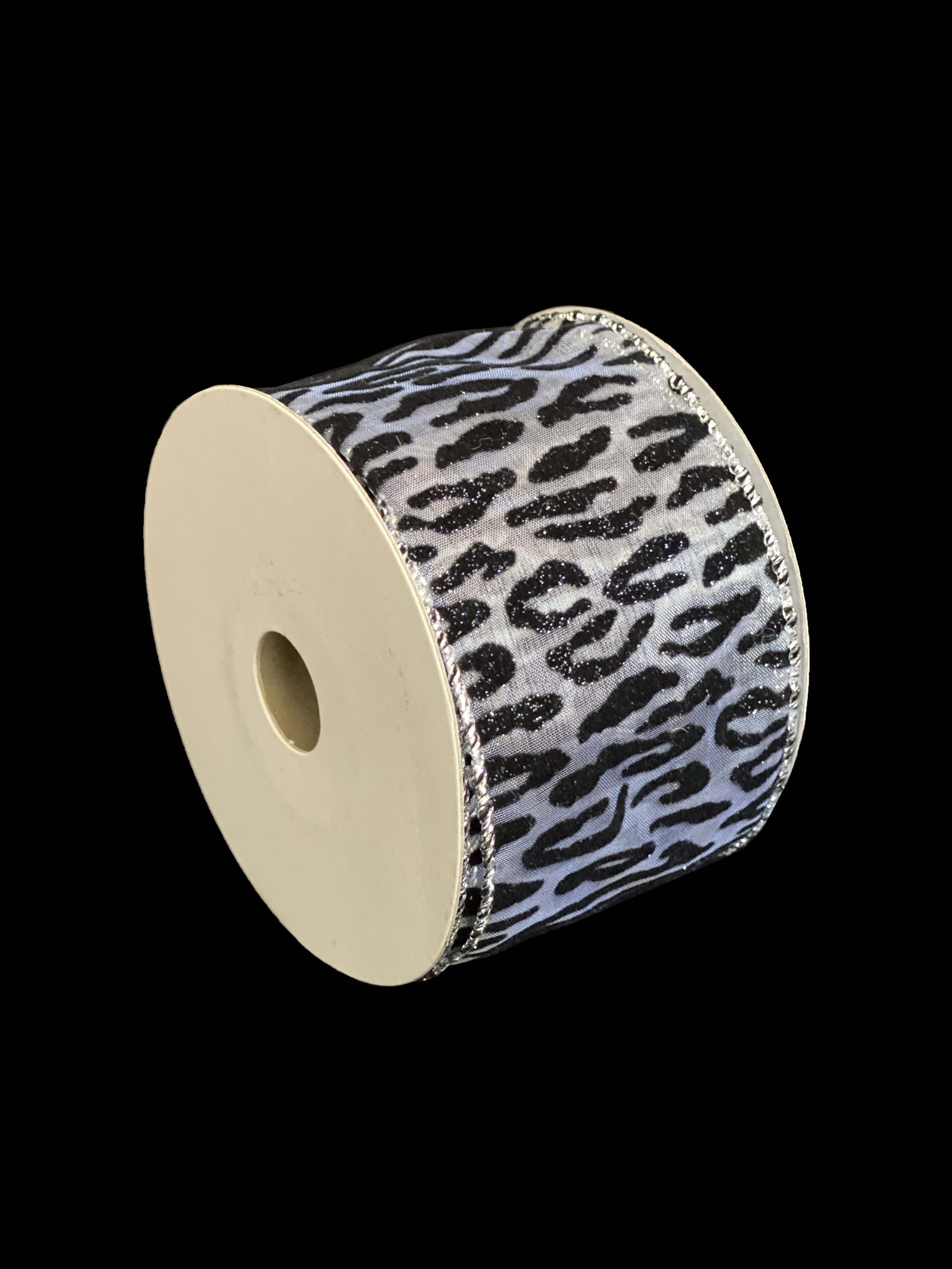 10 Yard Animal Print 100% Polyester Glitter Ribbon Roll 