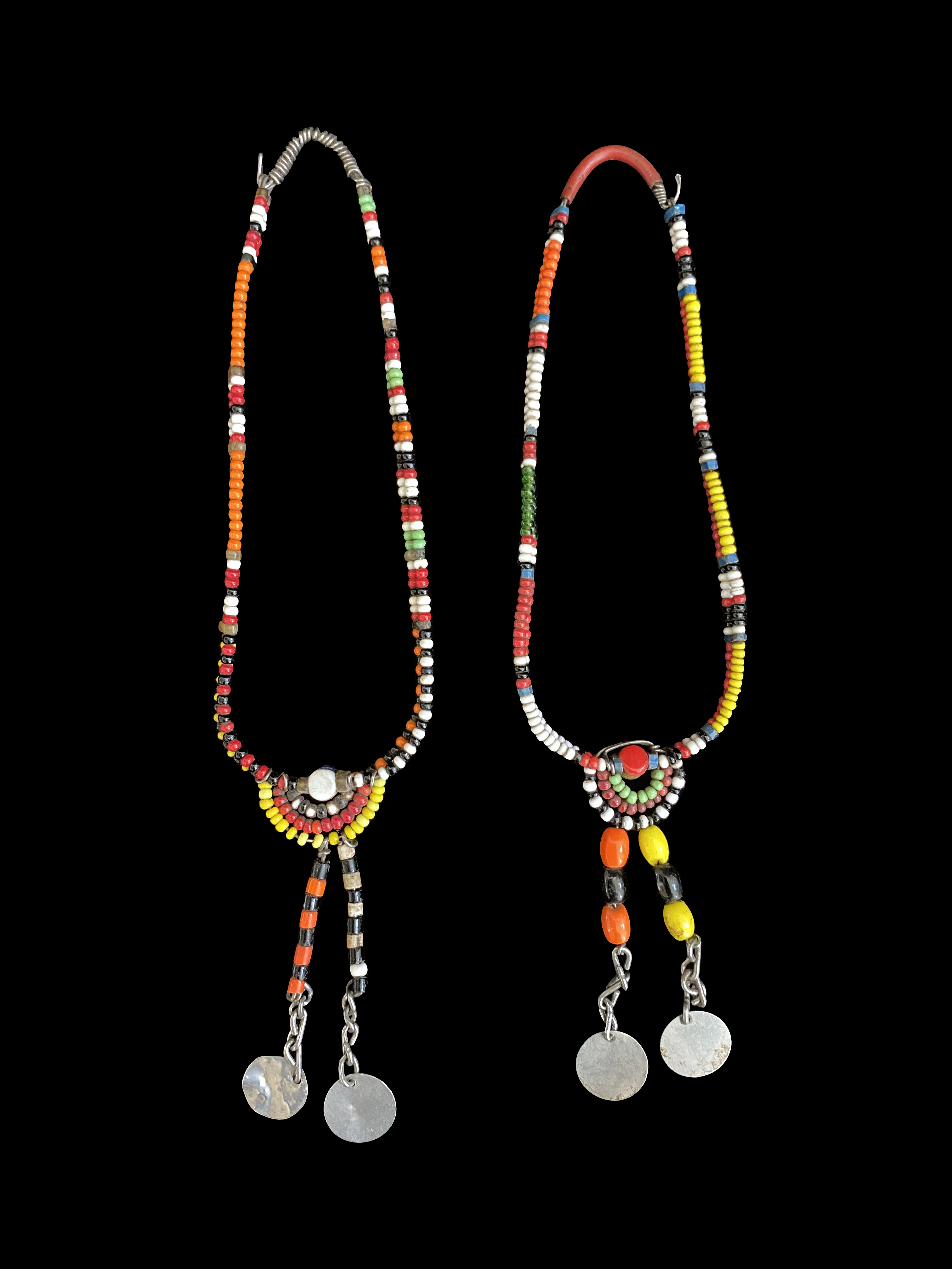 Traditional Beaded Earrings - Maasai People, east Africa