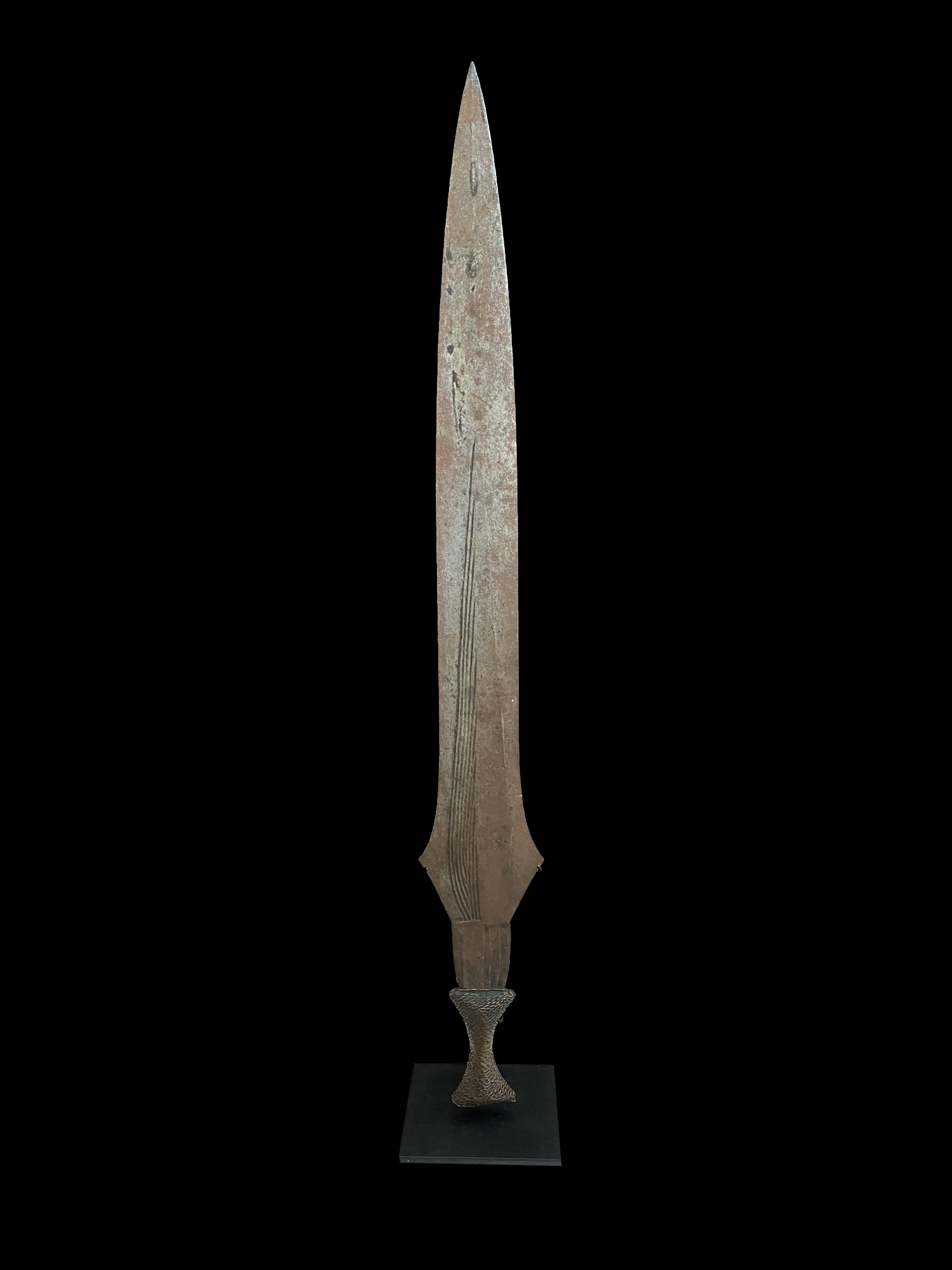 Grooved Knife 2 - Boa People, (similar to the Azande) D.R. Congo