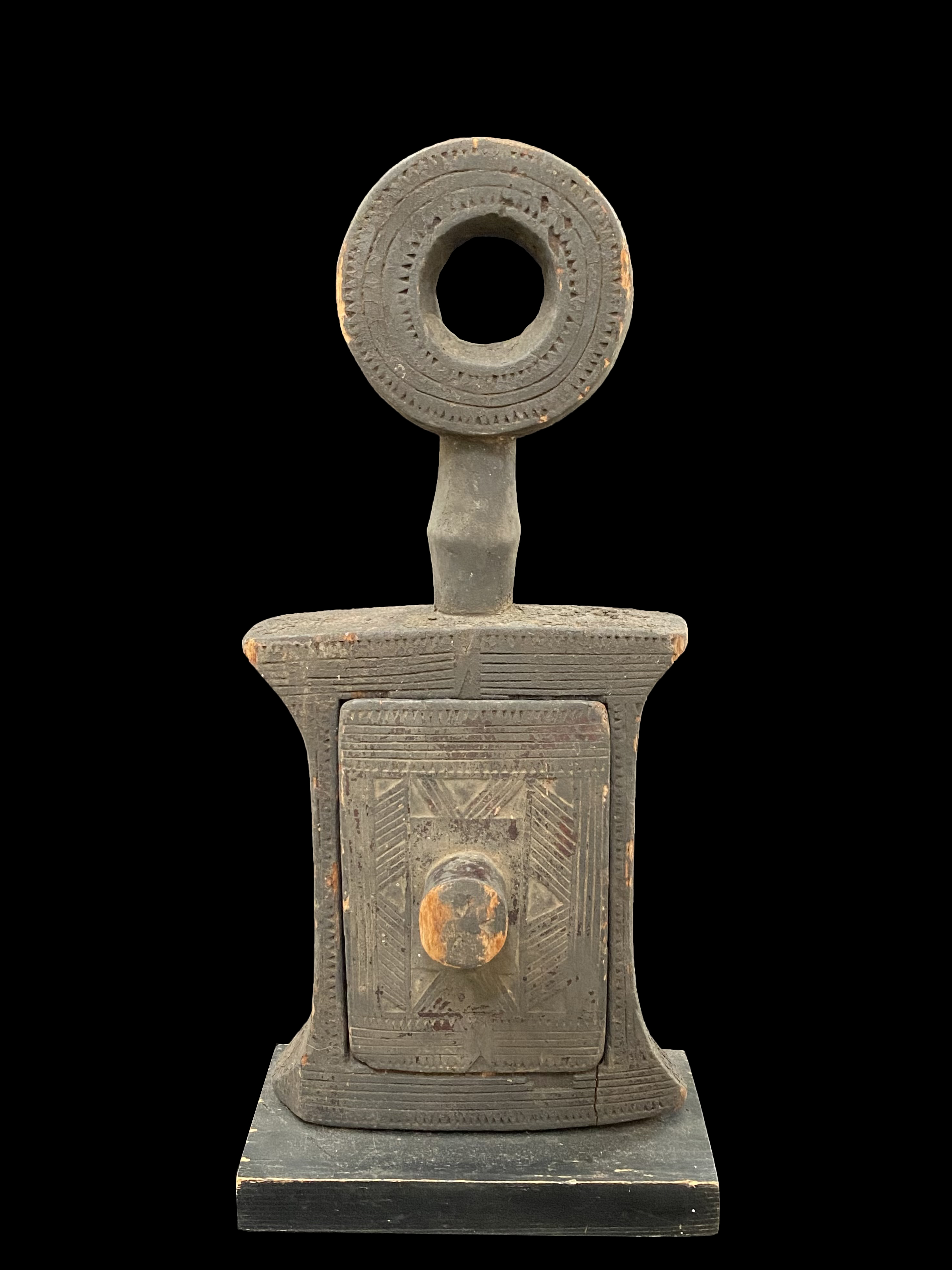 Wooden Case with Mirror - Igbo, or Izzi People, Nigeria