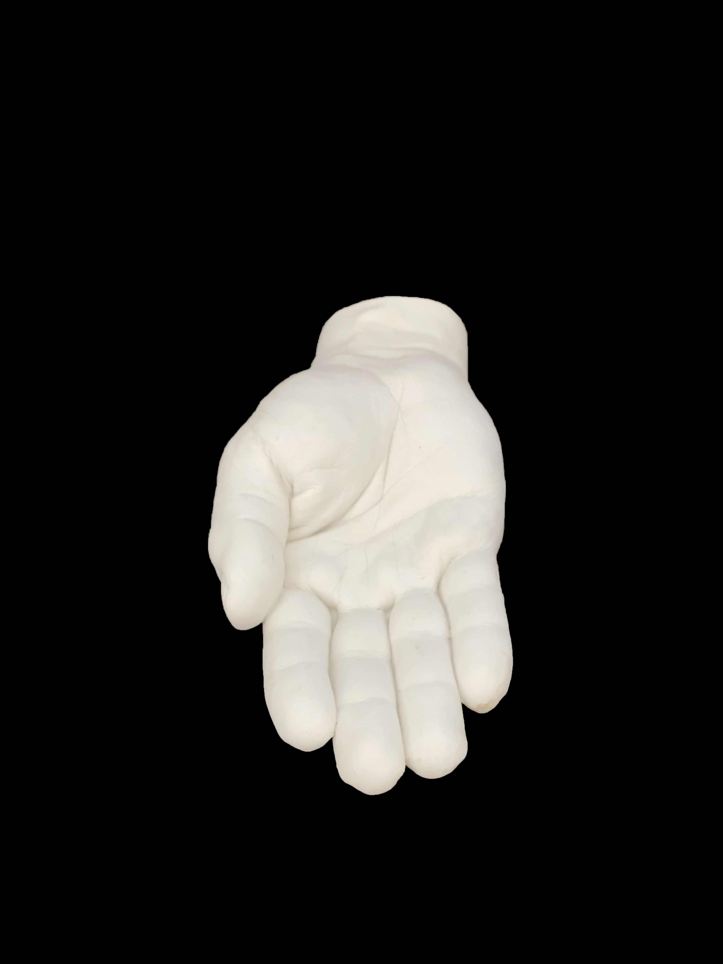 White Plaster Wall Hook of Hand