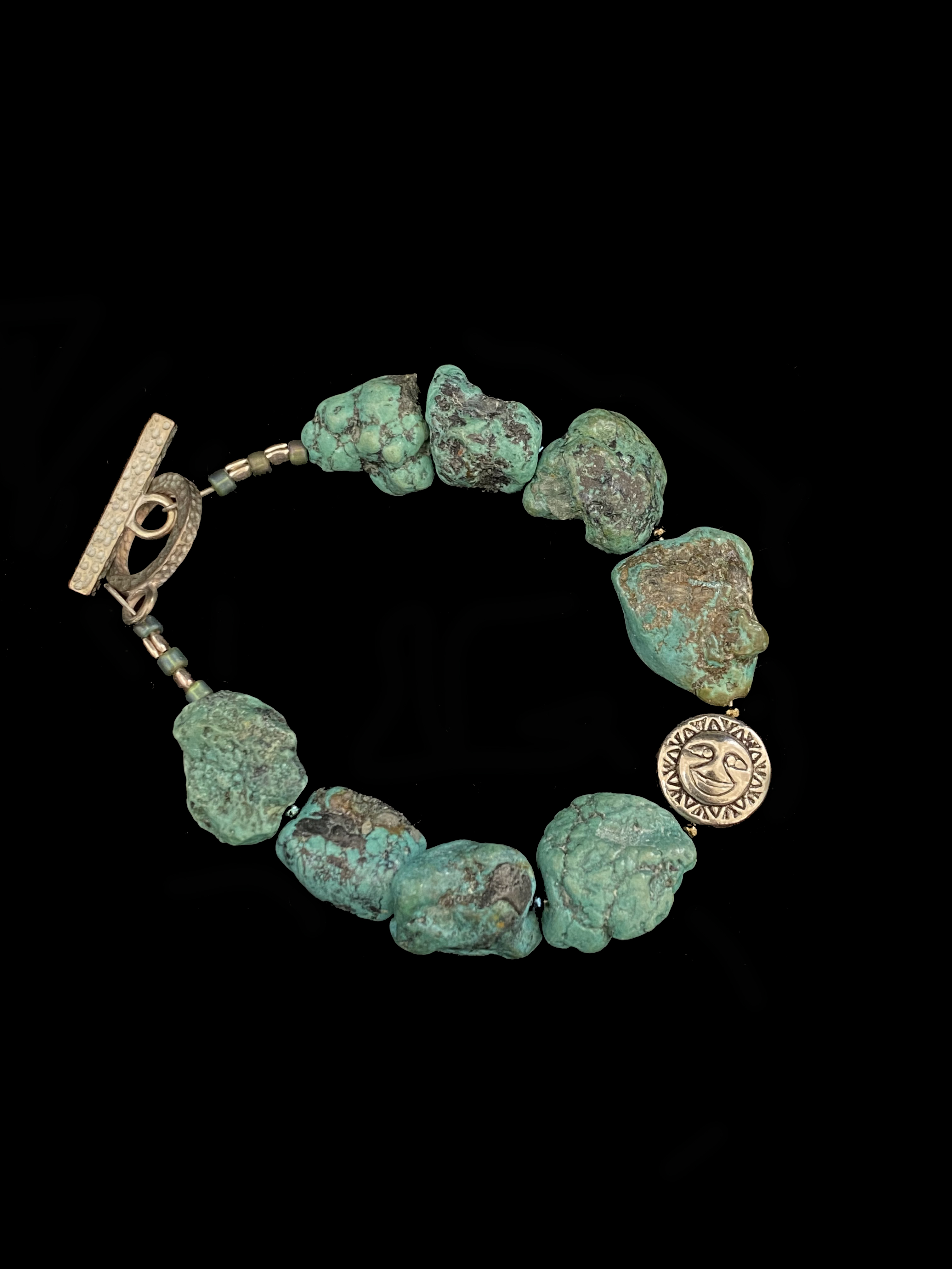 Chunky Nuggets of Turquoise Bracelet