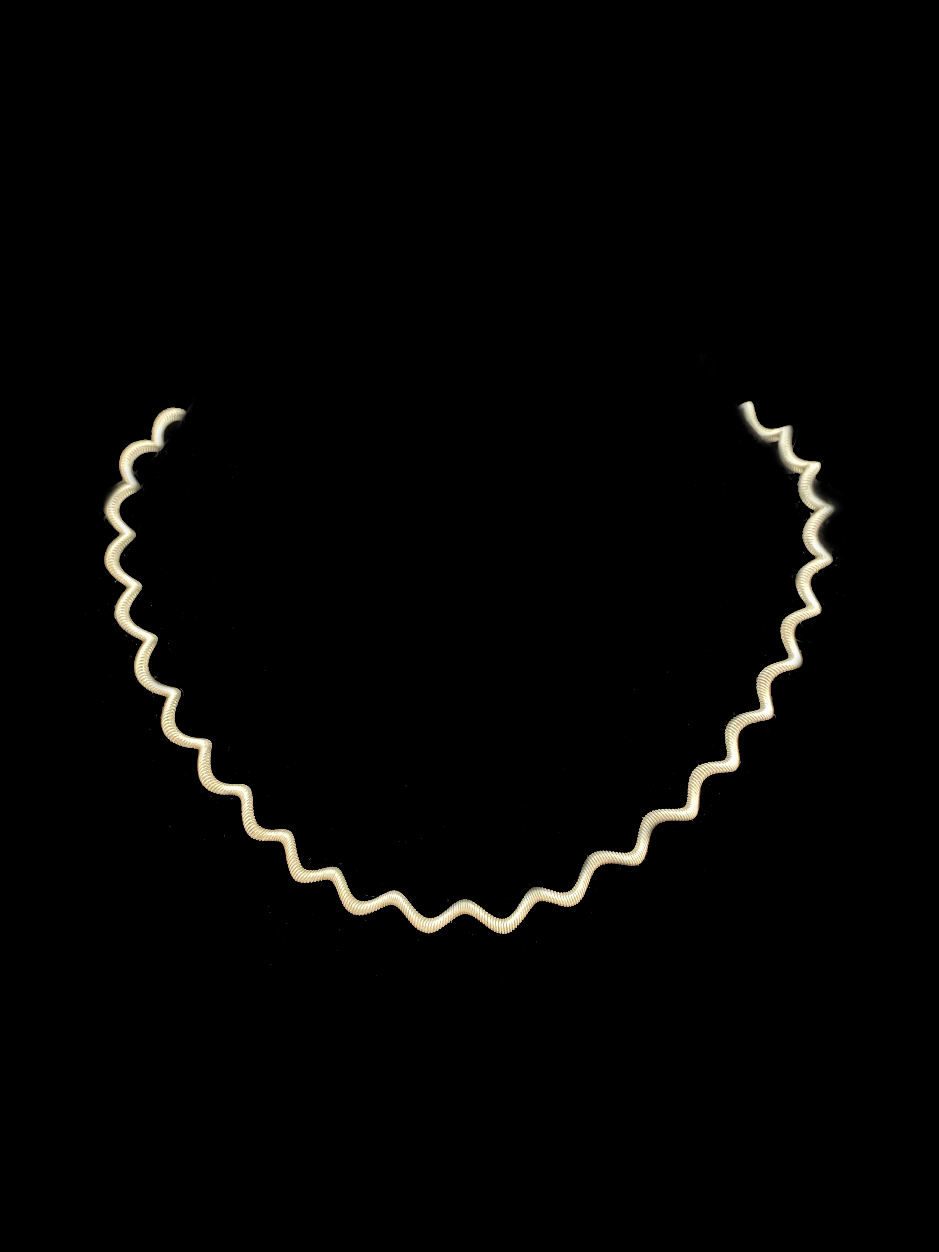 Sterling Silver Coiled Wavy Choker