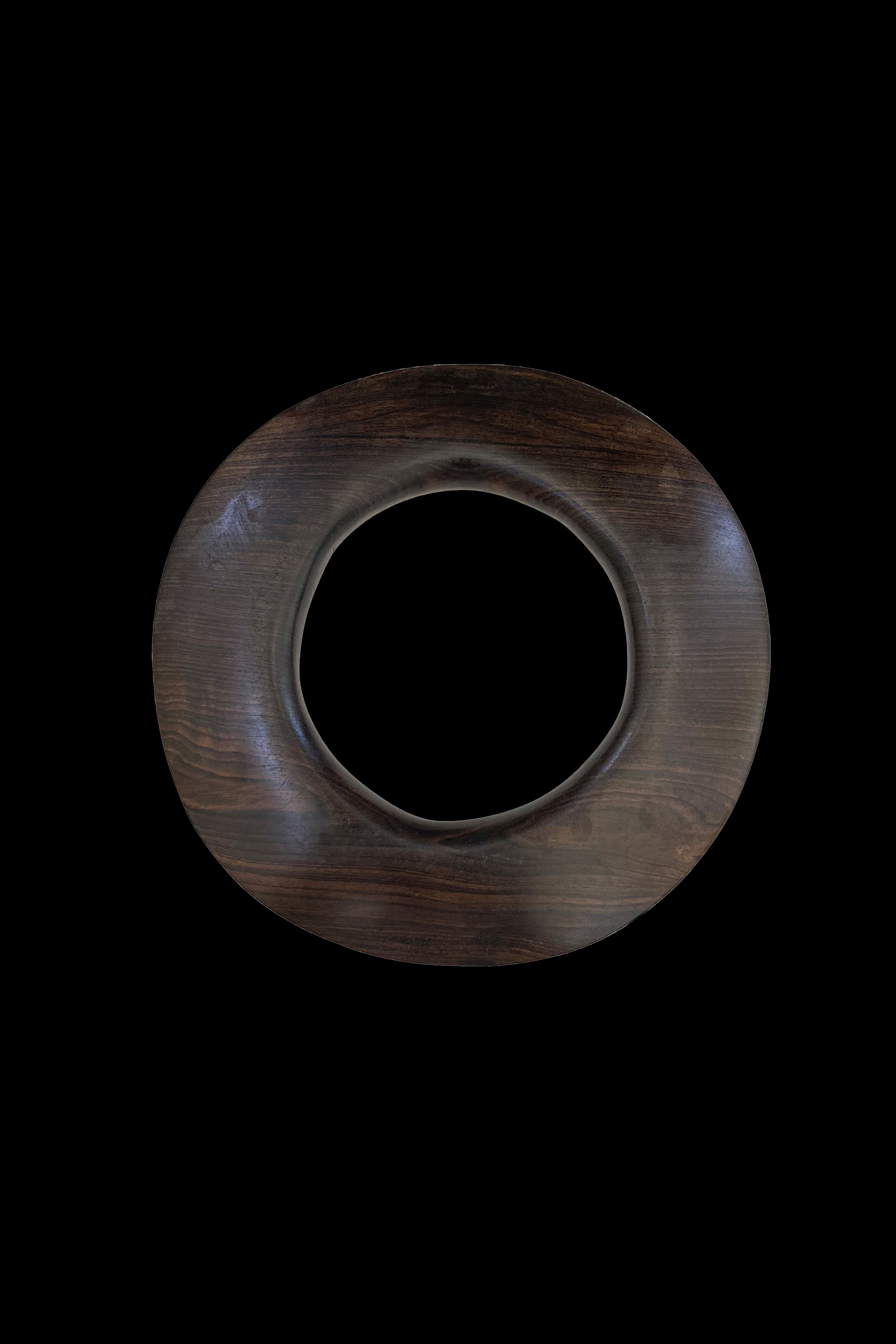 Circular Ebony Wood Bangle - Mozambique