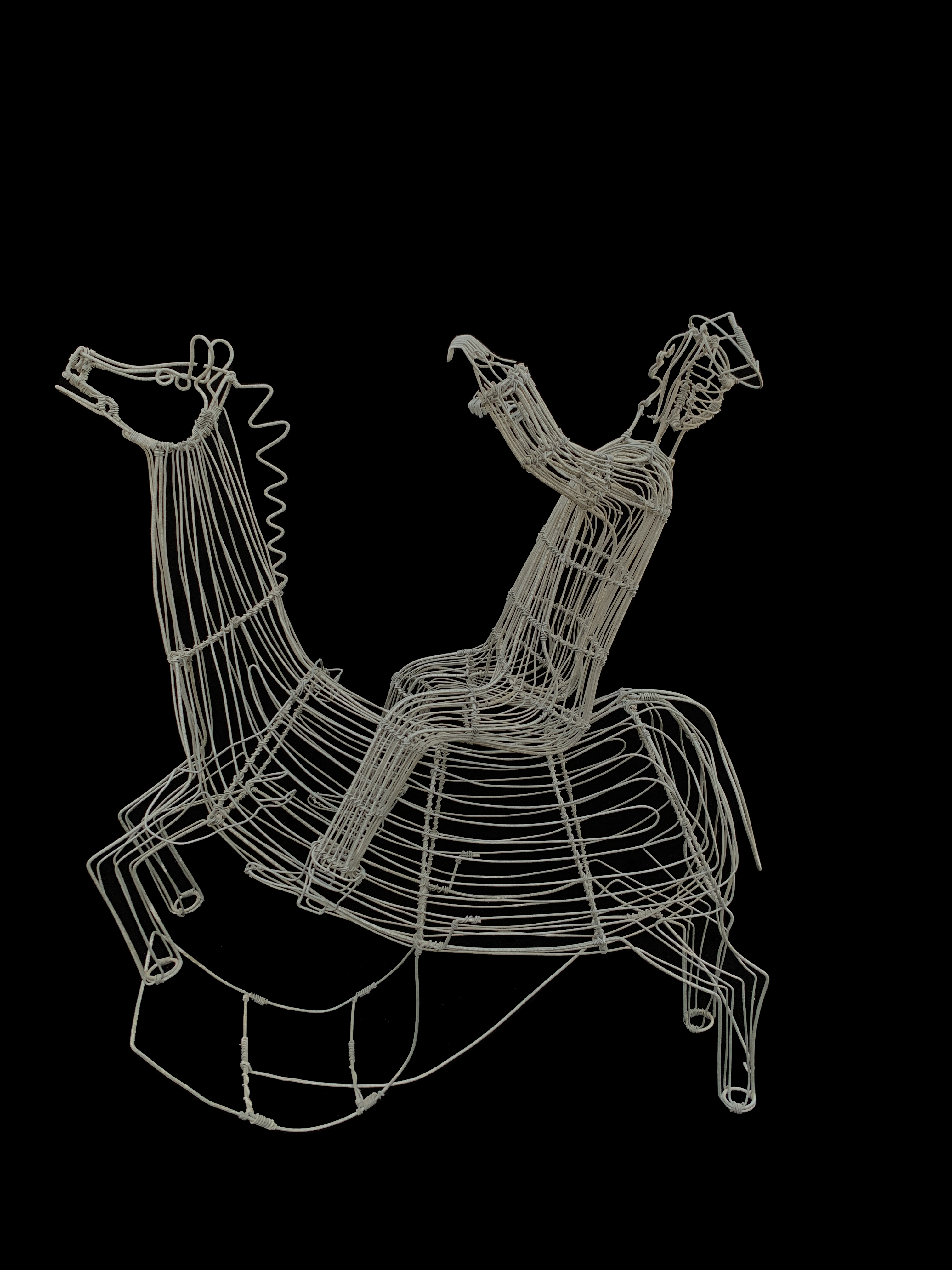 Wire Horse and Rider - Zimbabwe
