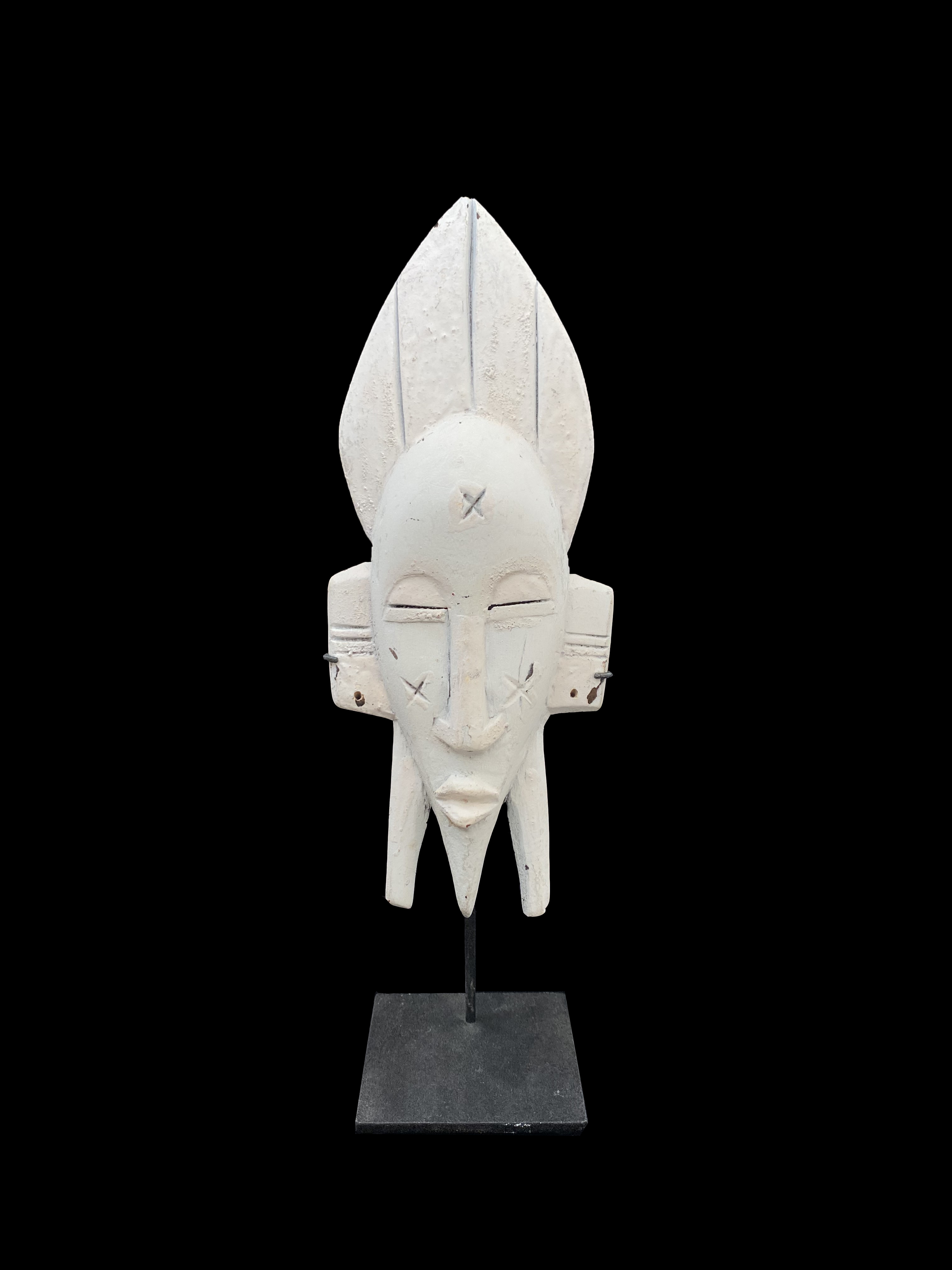 White Mask on Stand 2 - Senufo People, Ivory Coast