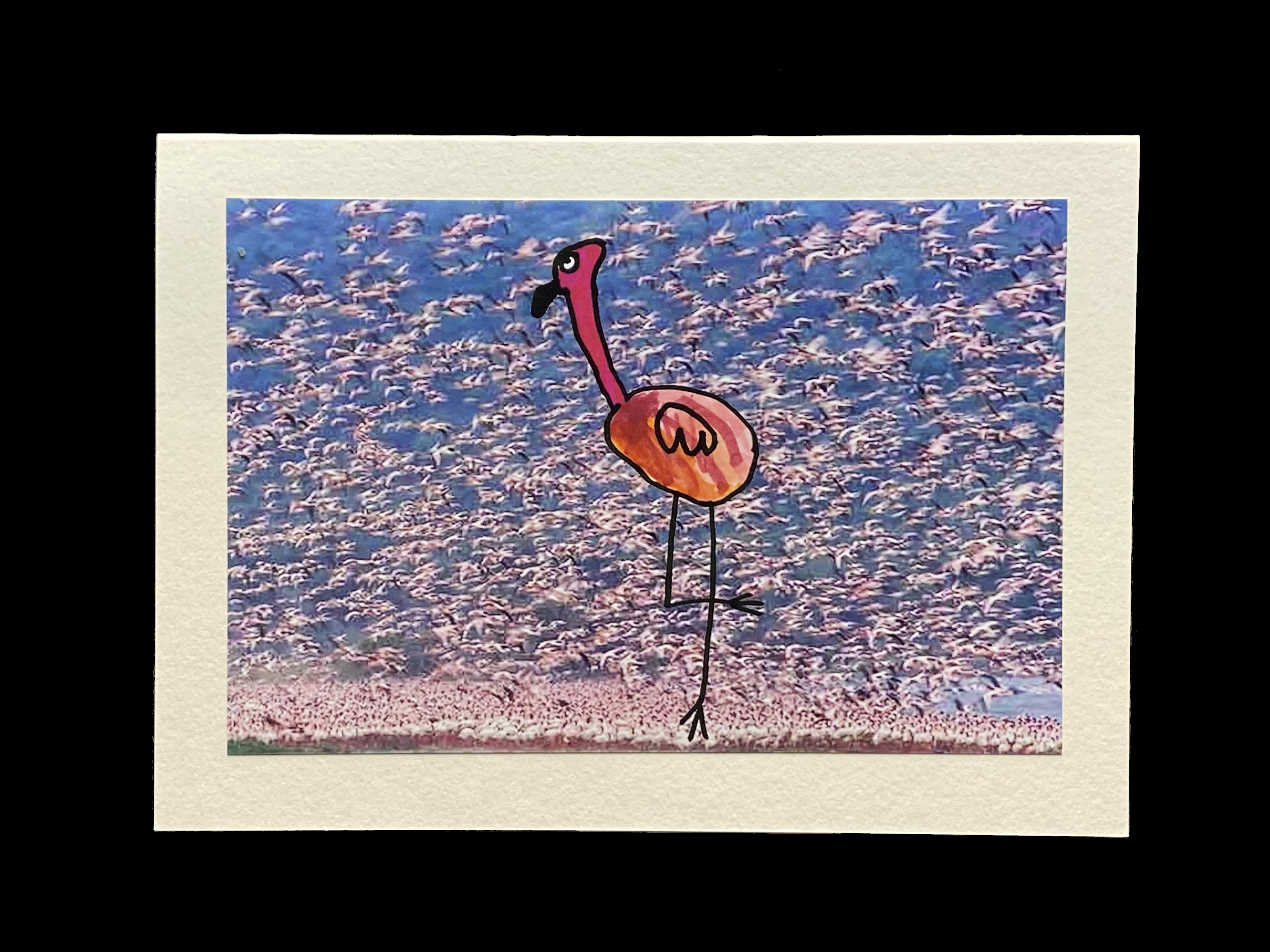 Flamingo Card by Amy