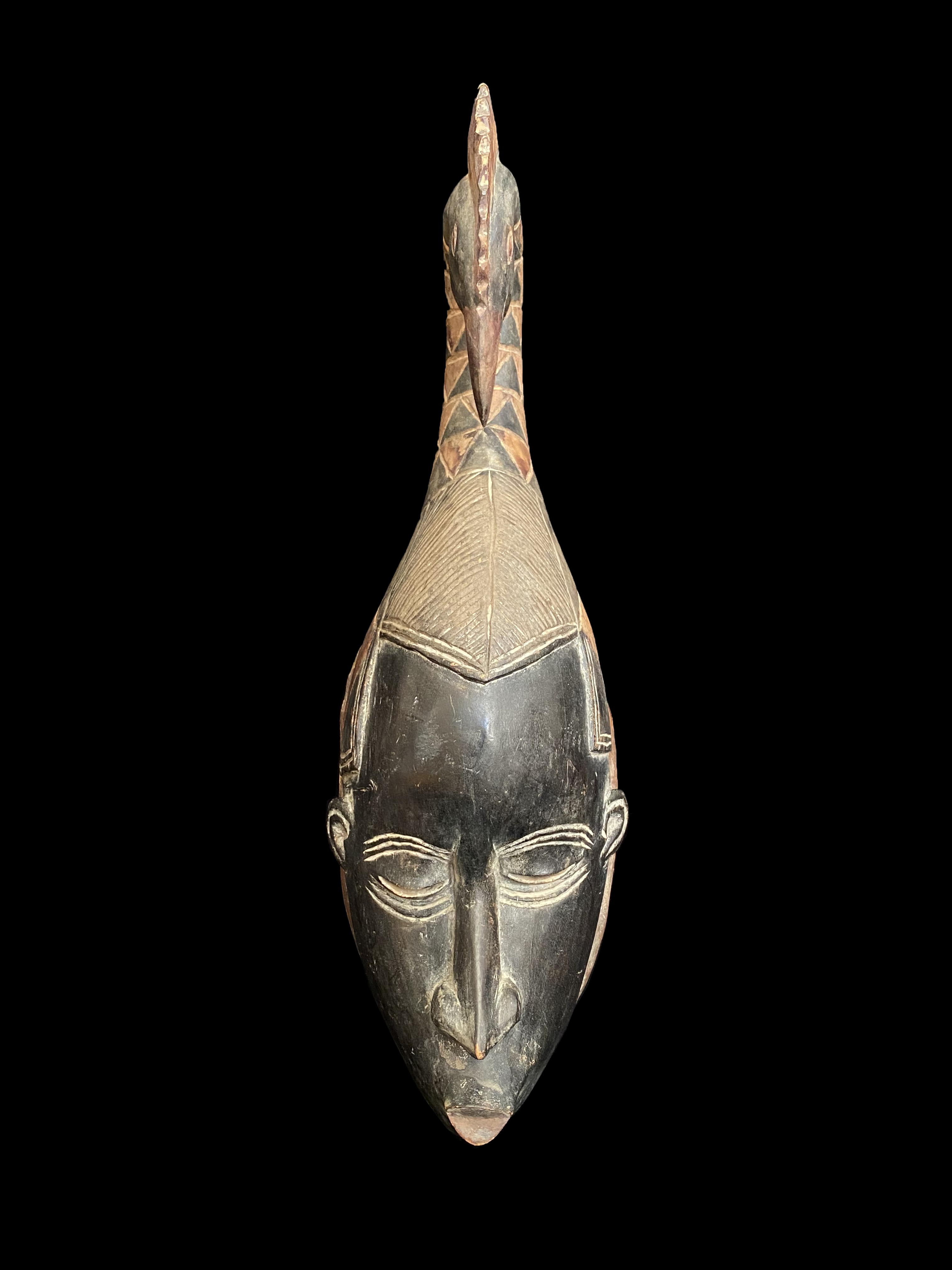 Mask with Rooster Superstructure - Guro People, Ivory Coast