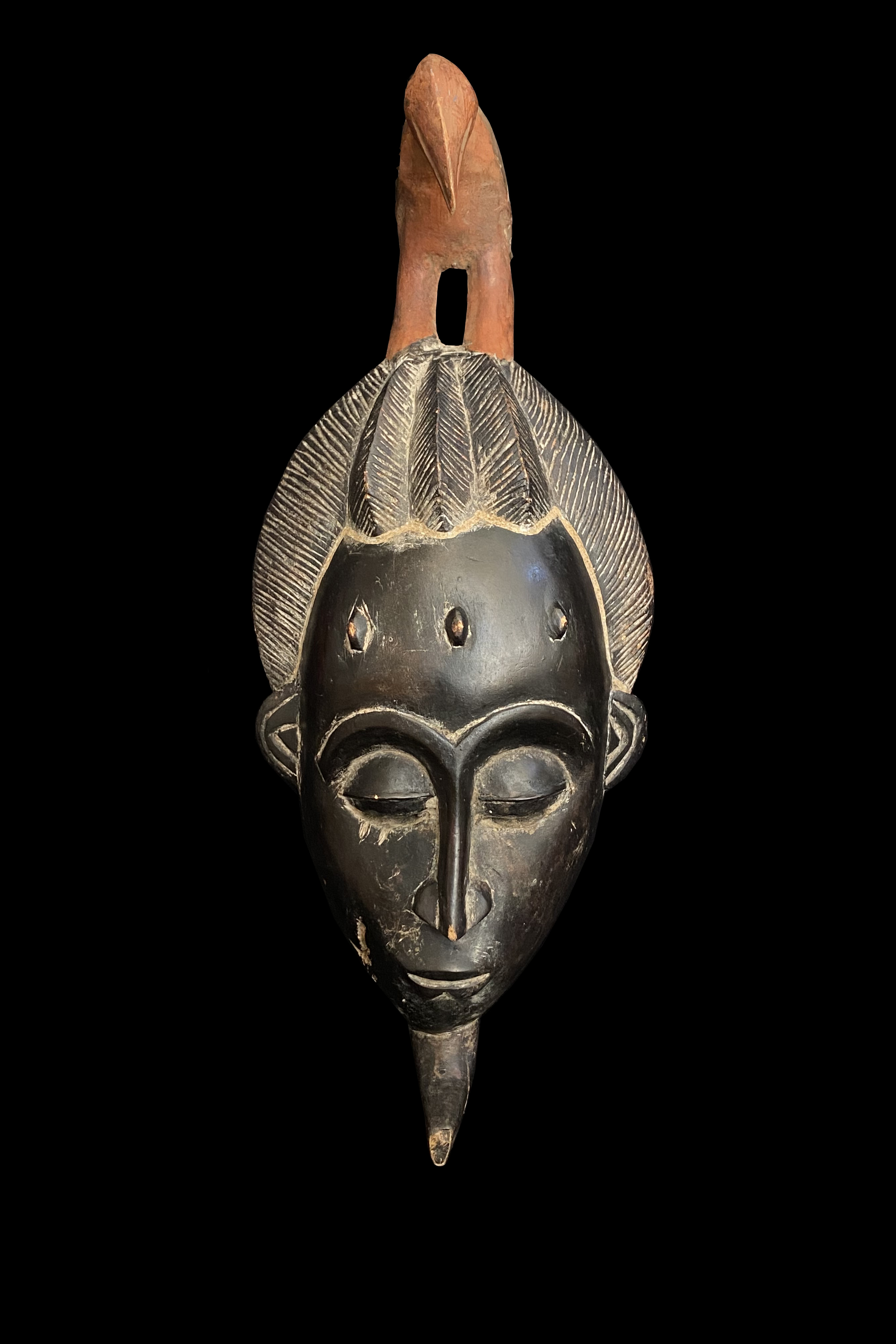 Mask Surmounted by a Bird - Guro People, Ivory Coast