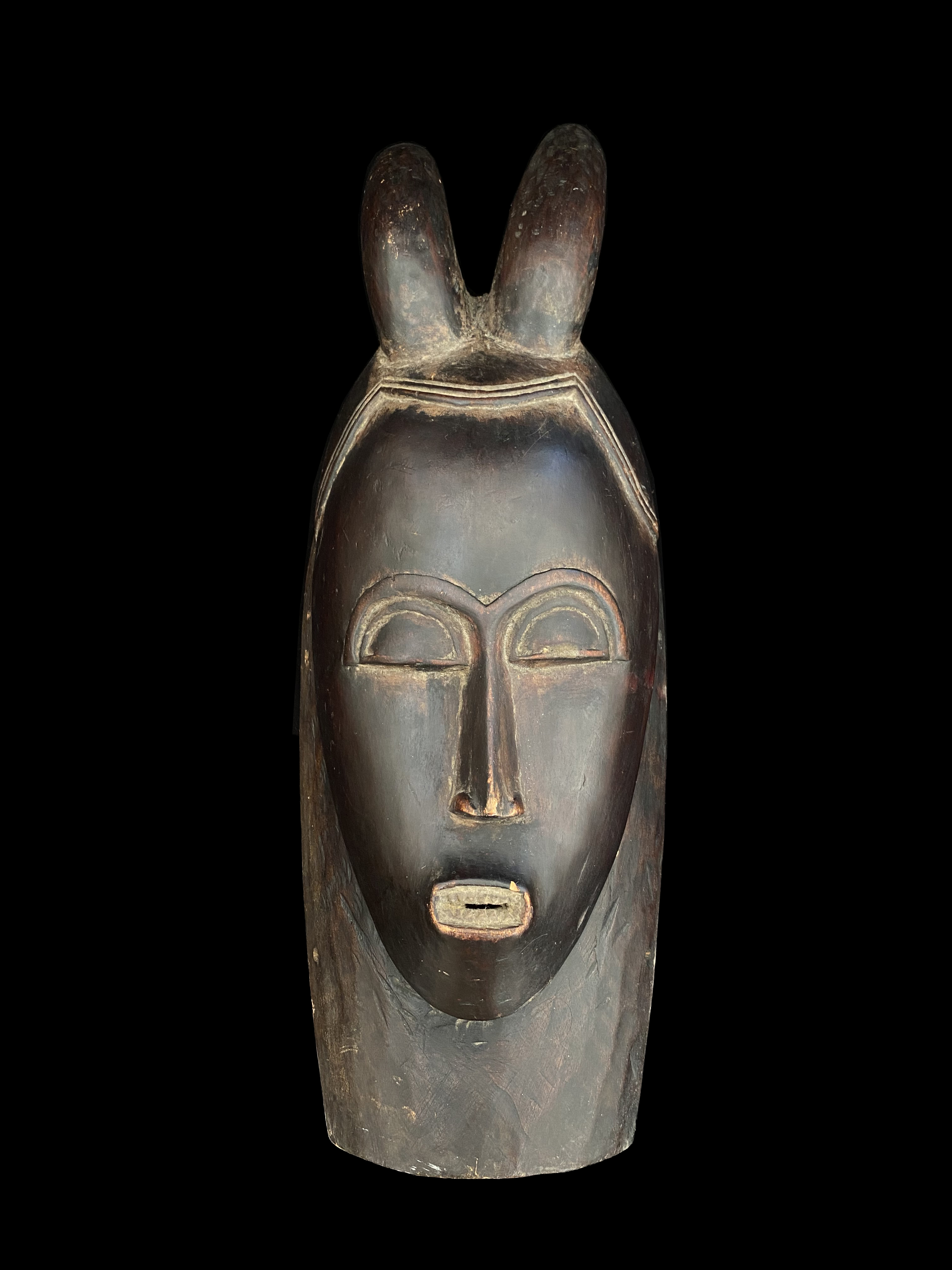 Mask with Antelope Horns - Baule People, Ivory Coast