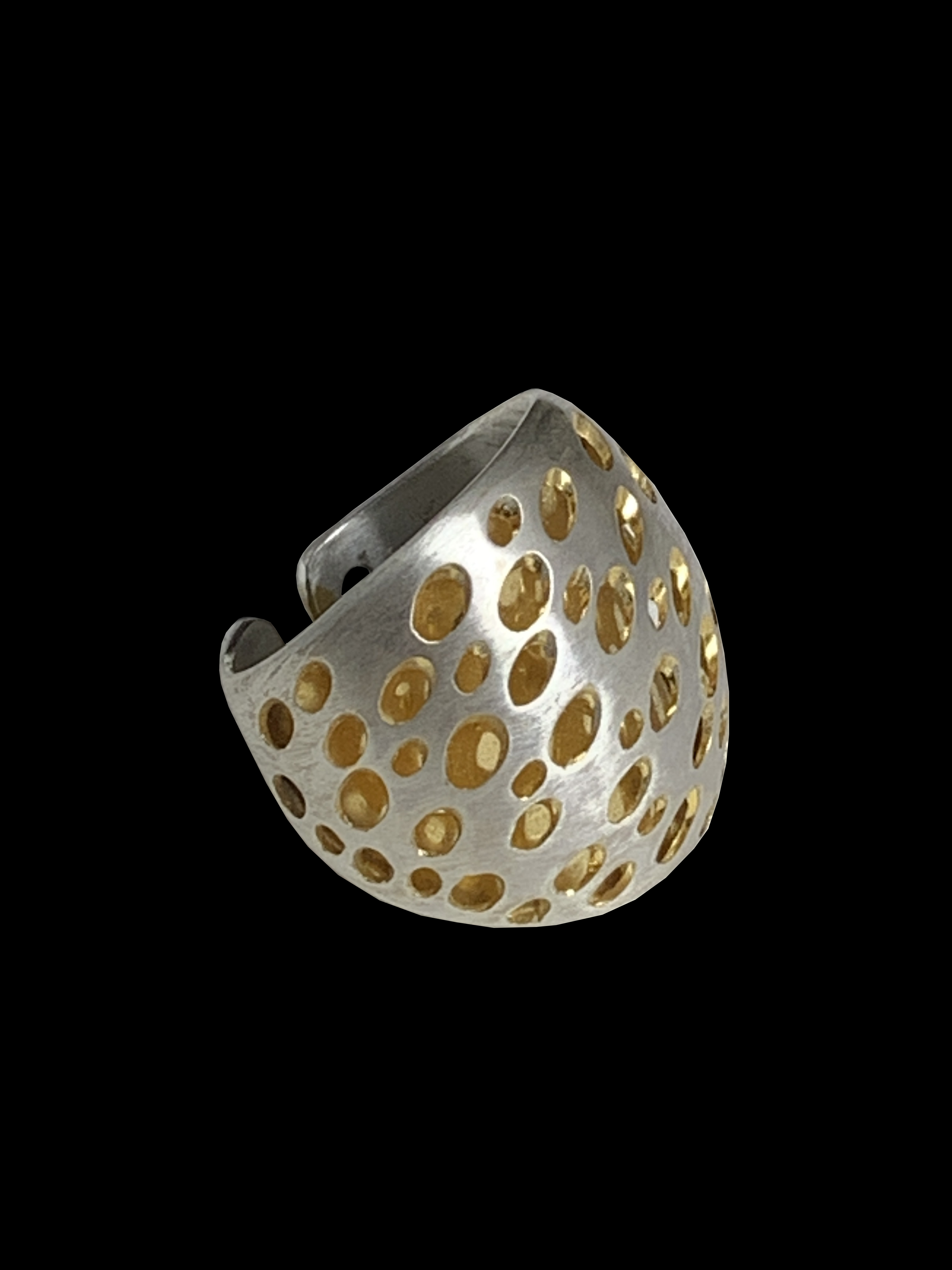 Sterling Silver and Gold Vermeil Ring