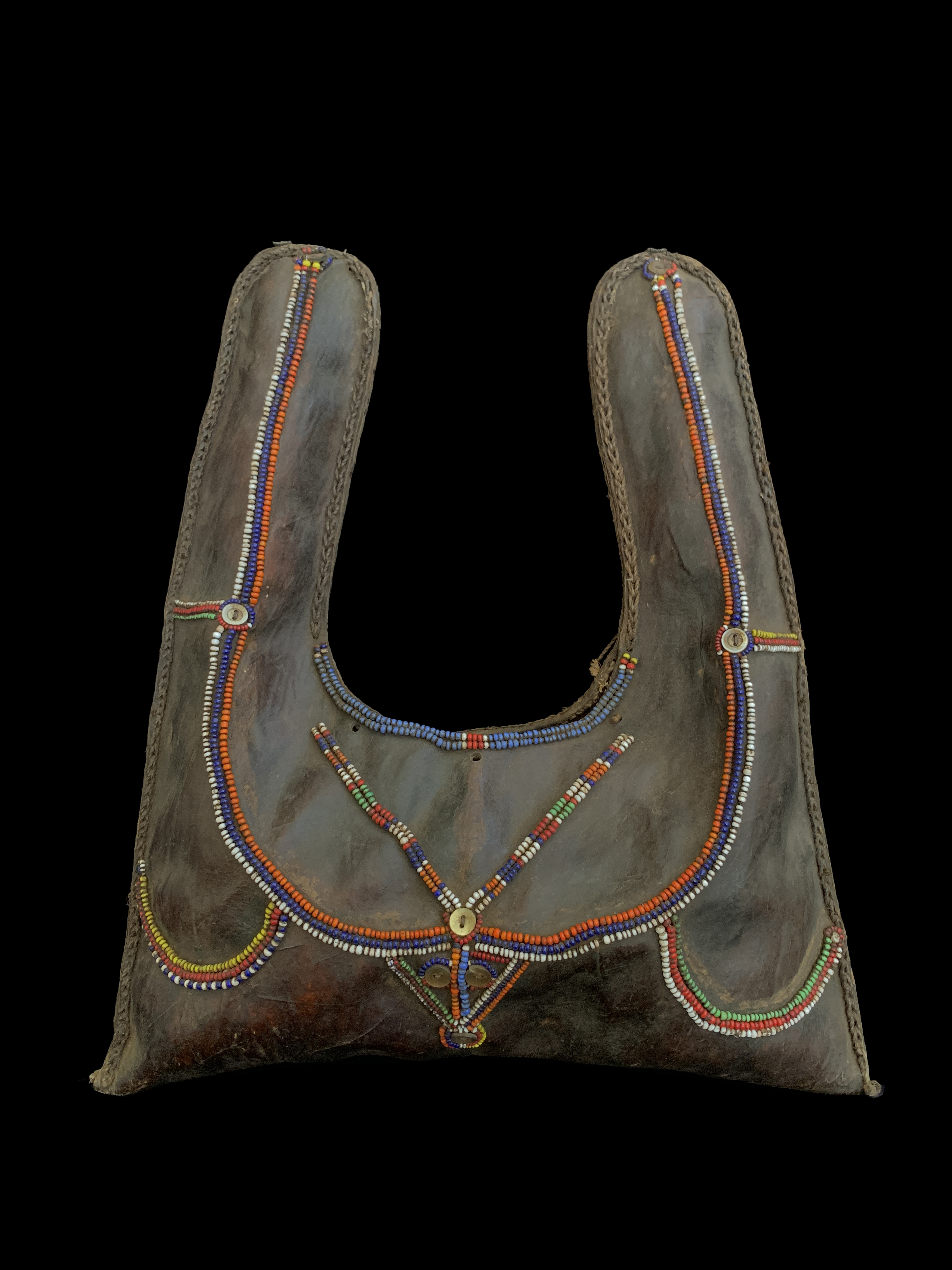 Leather Olbene Bag - Maasai People, east Africa (1)