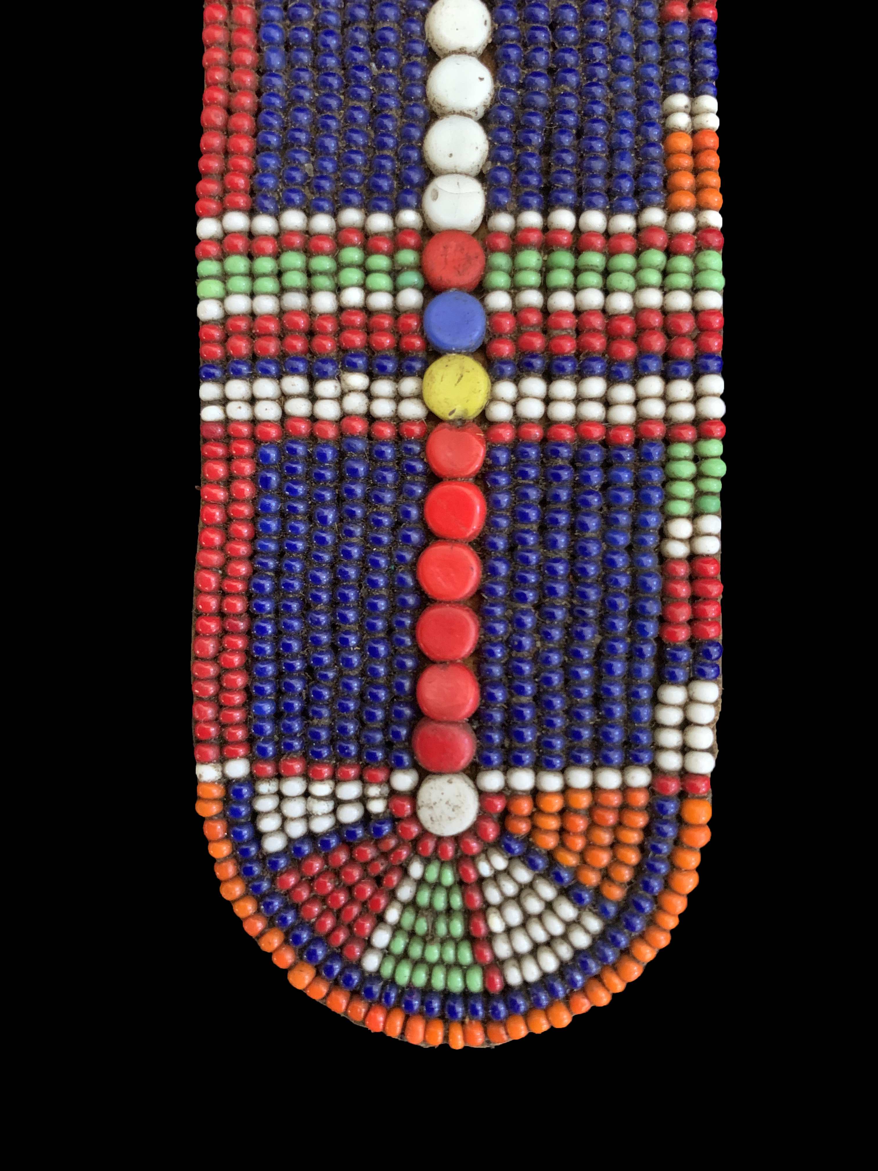 African Hair Clip With Maasai Beads and Porcupine Keel. 