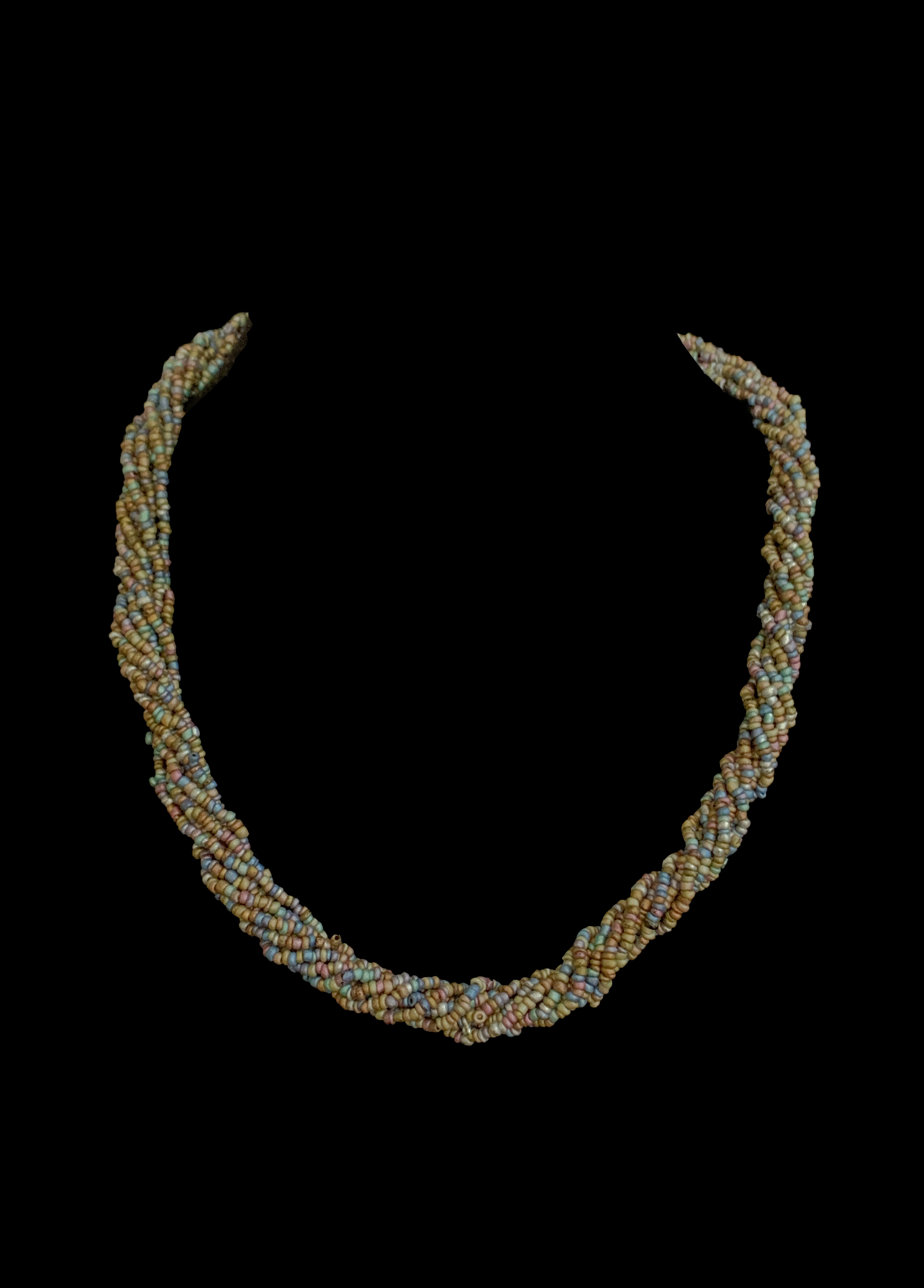 Twisted  Multi Strand Beaded Necklace