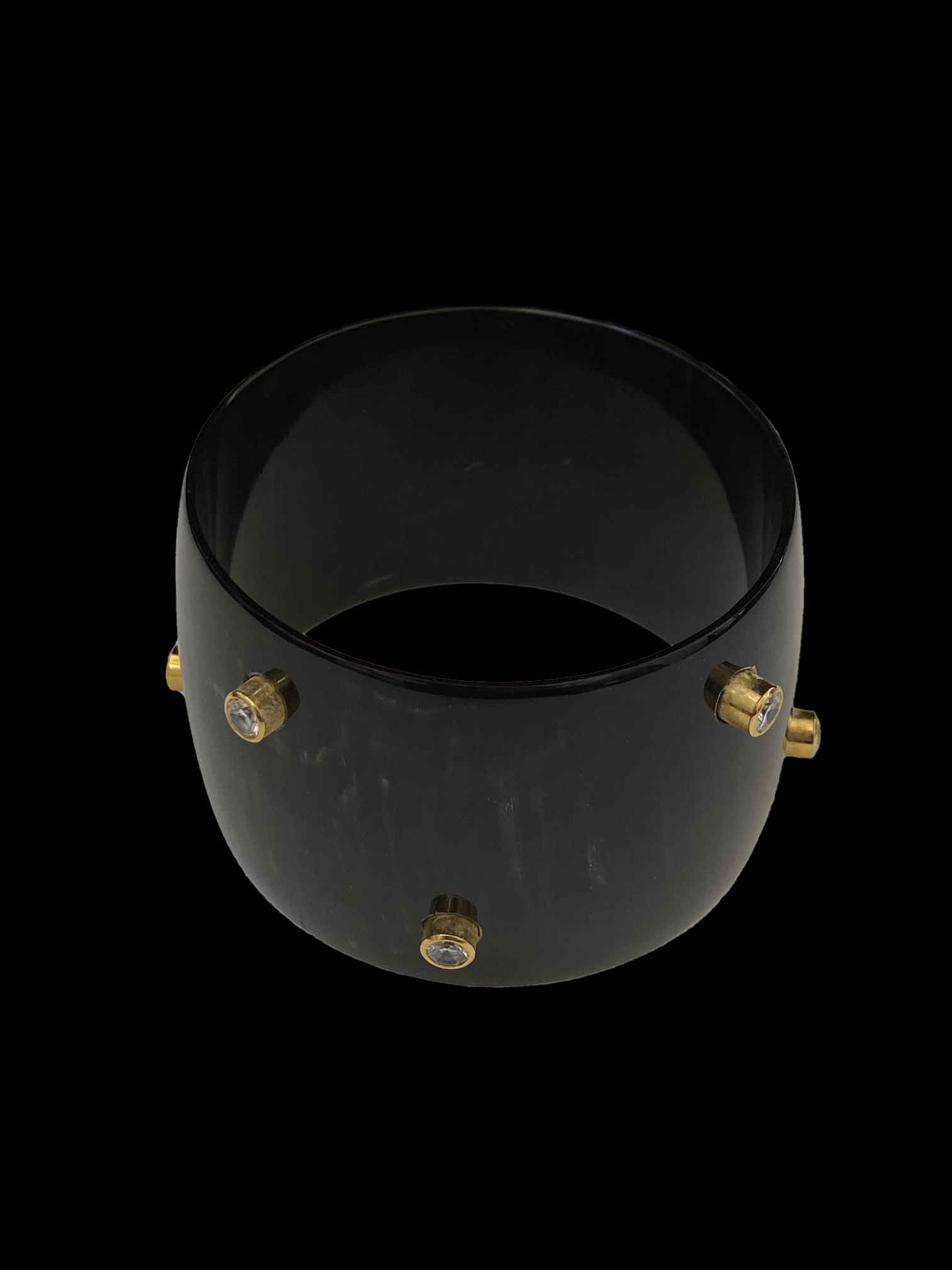 Horn Cuff Bracelet with CZ's (1 left)