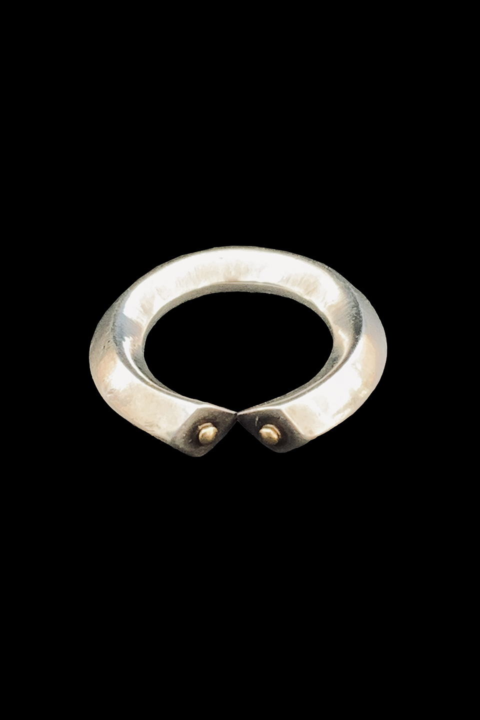 Sterling Silver Ring with Gold Vermeil(#10)