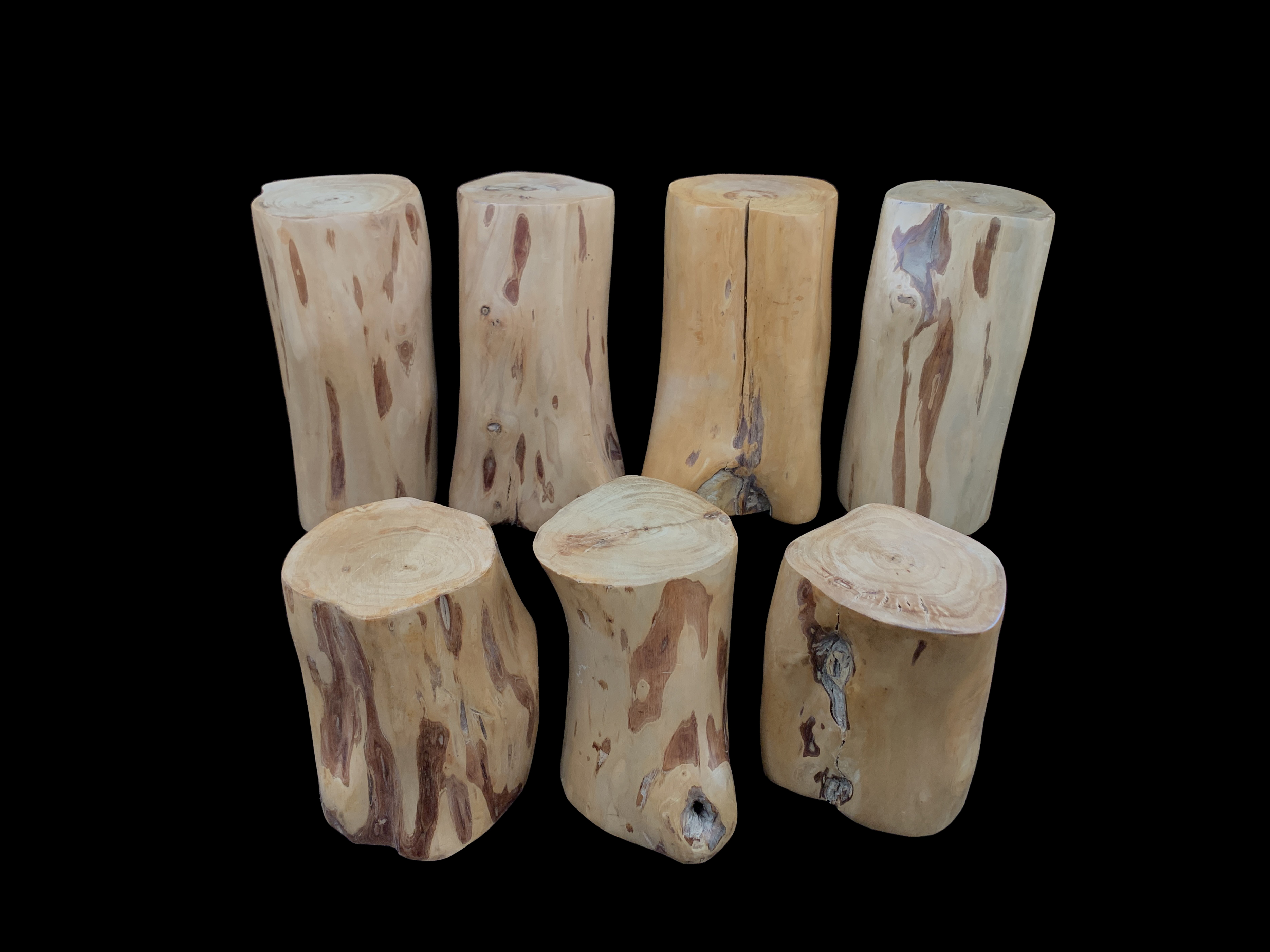 Set of 7 Tamarind Wood Risers