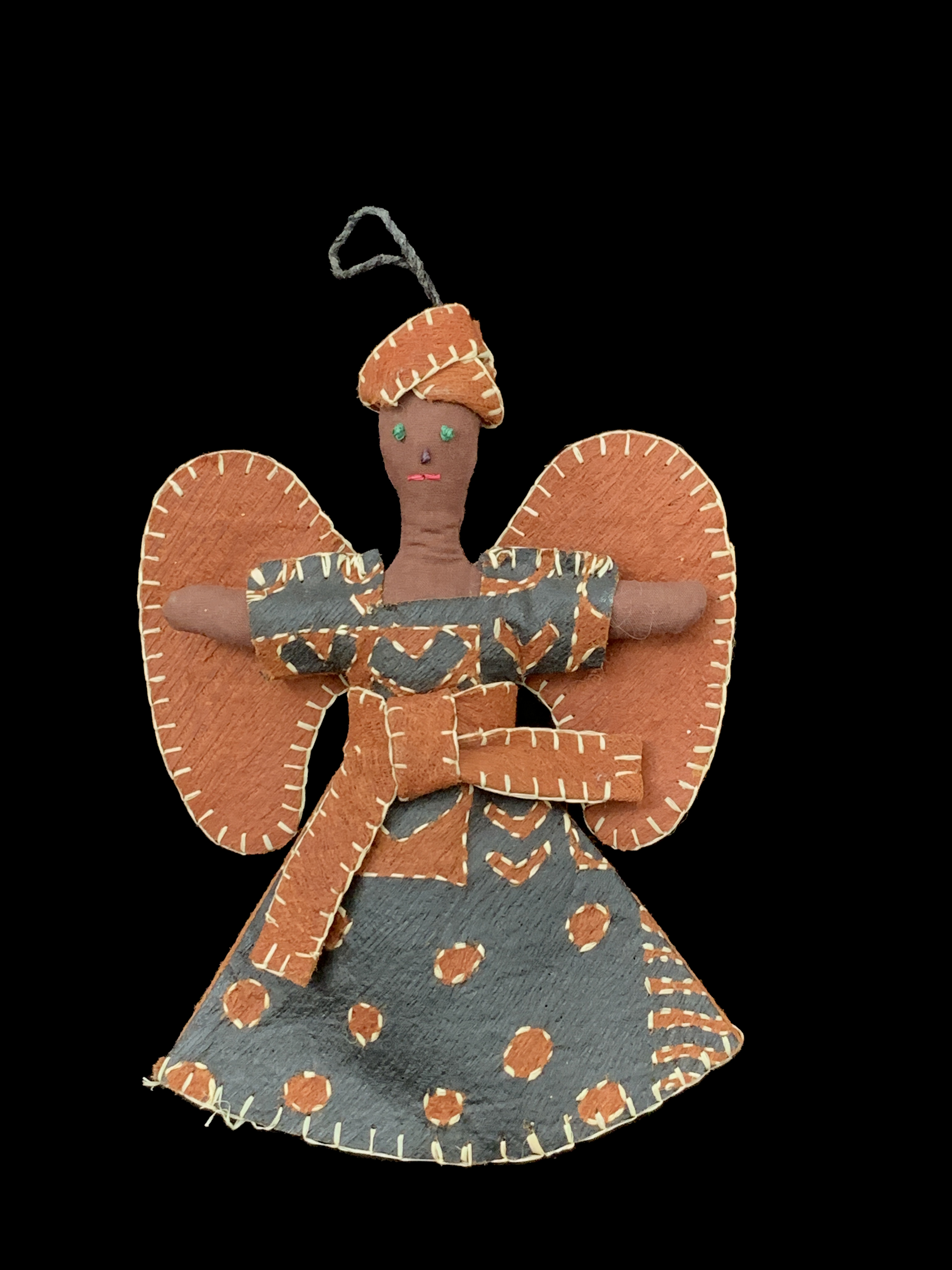 Cloth and Paper Angel Ornament - Uganda