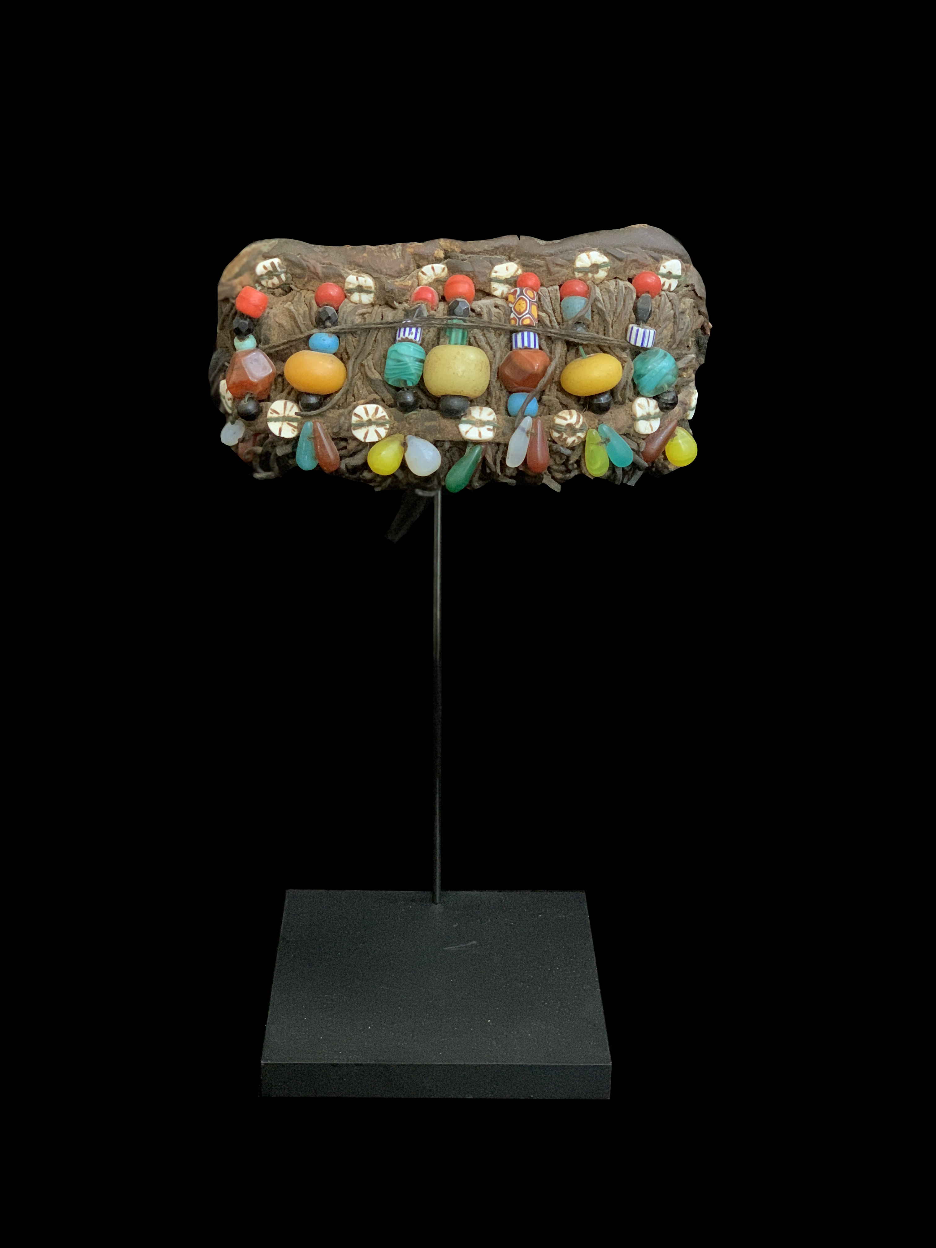 Headpiece called 'Charwita' with multiple beads - Moors, Mauritania - Sold