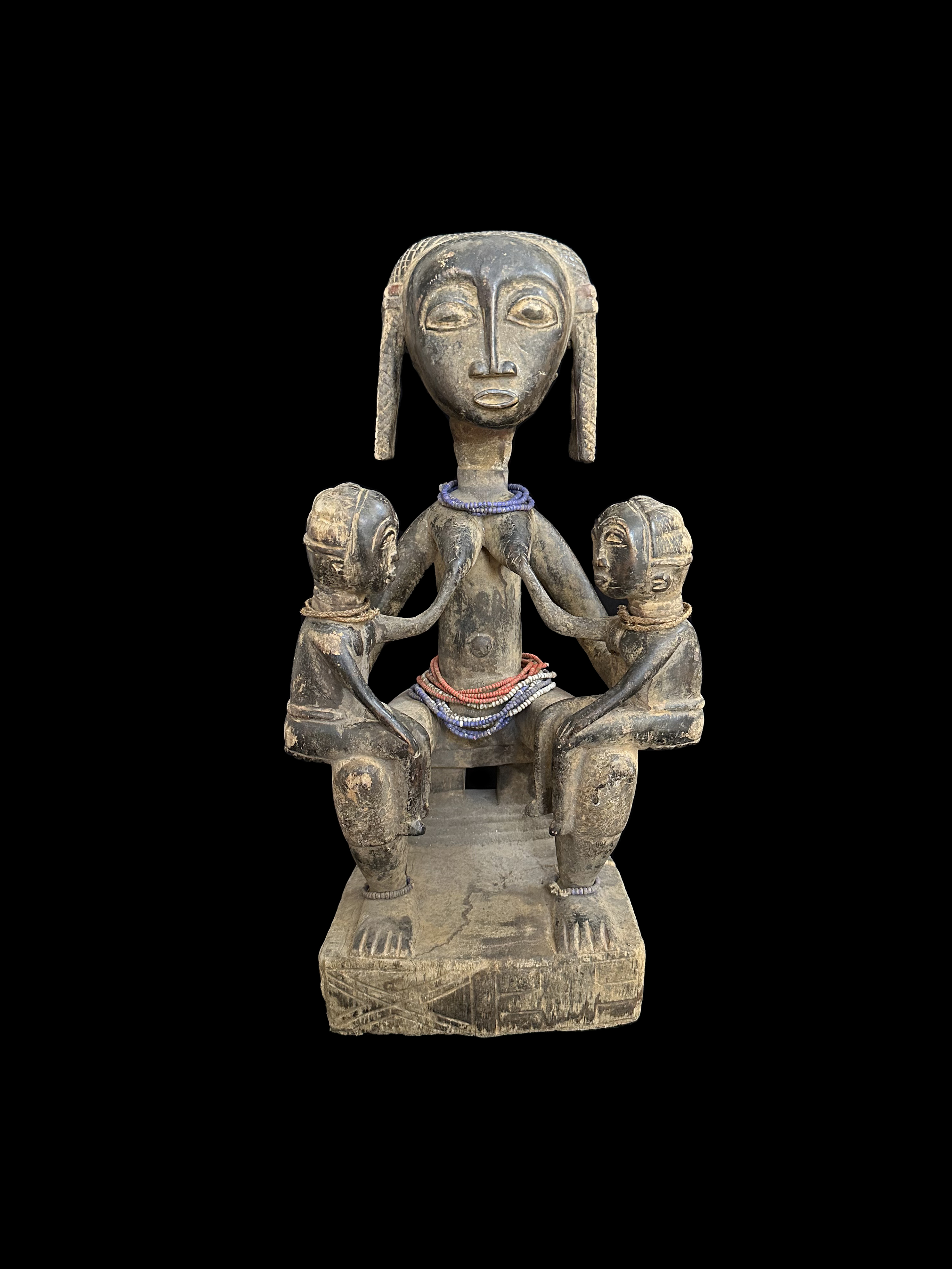 Anyi (aka Agnis) Maternity Figure with Twins - Ivory Coast