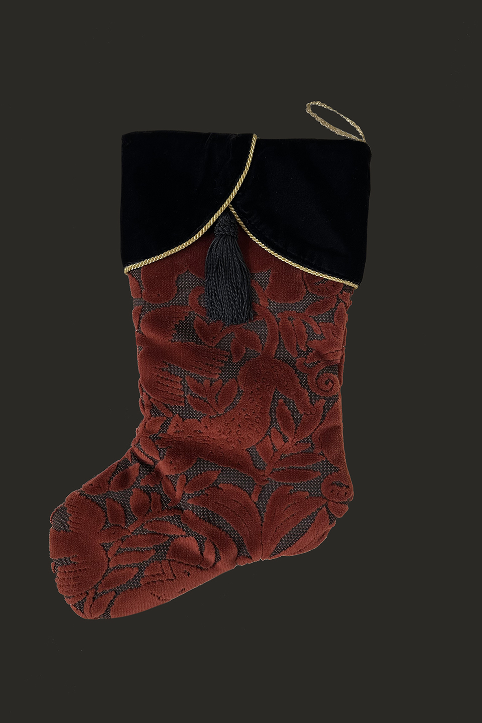 Velvet Christmas Stocking