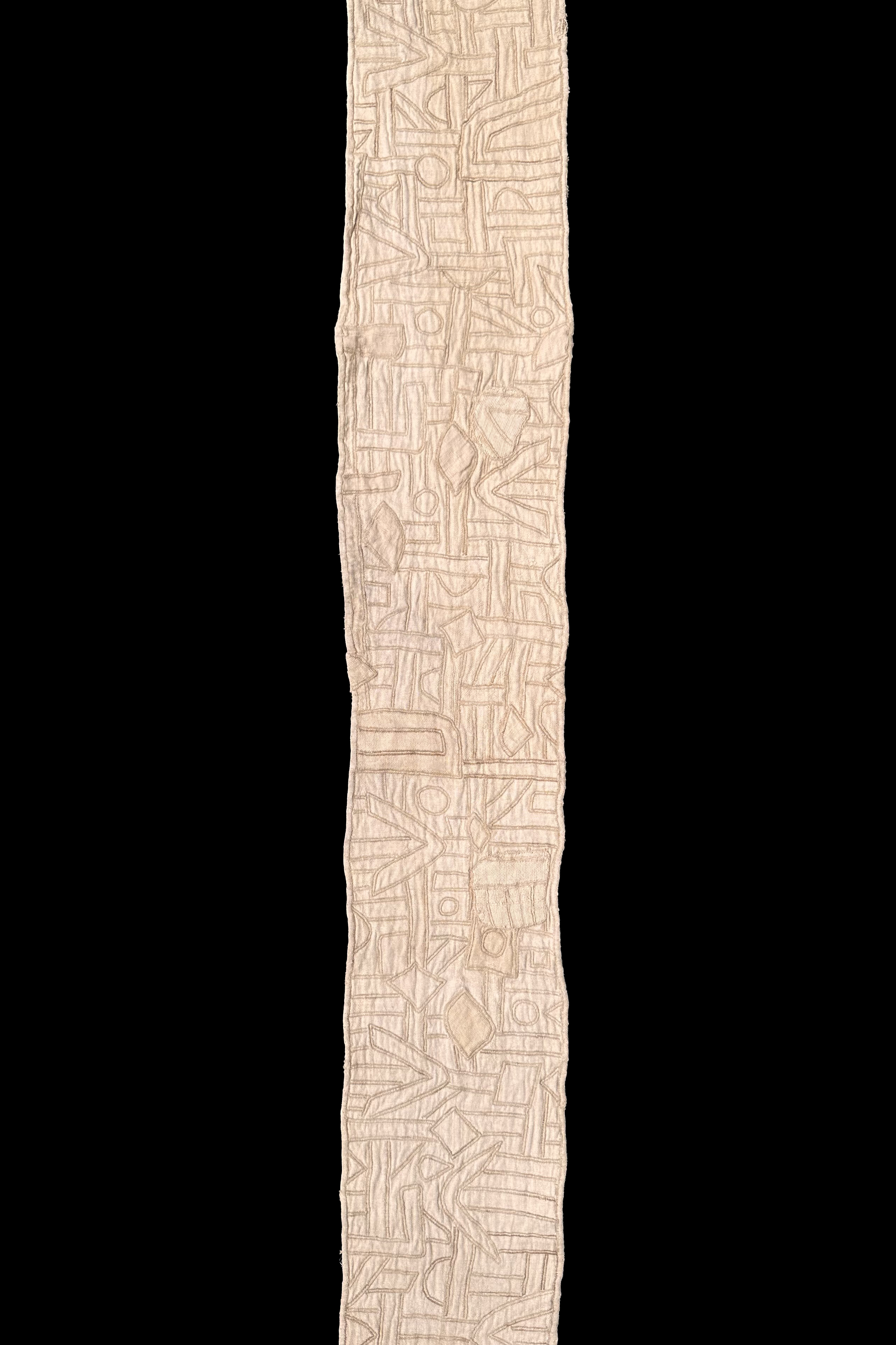 Long Section Off Old Raffia Skirt - Kuba People, D.R.Congo 