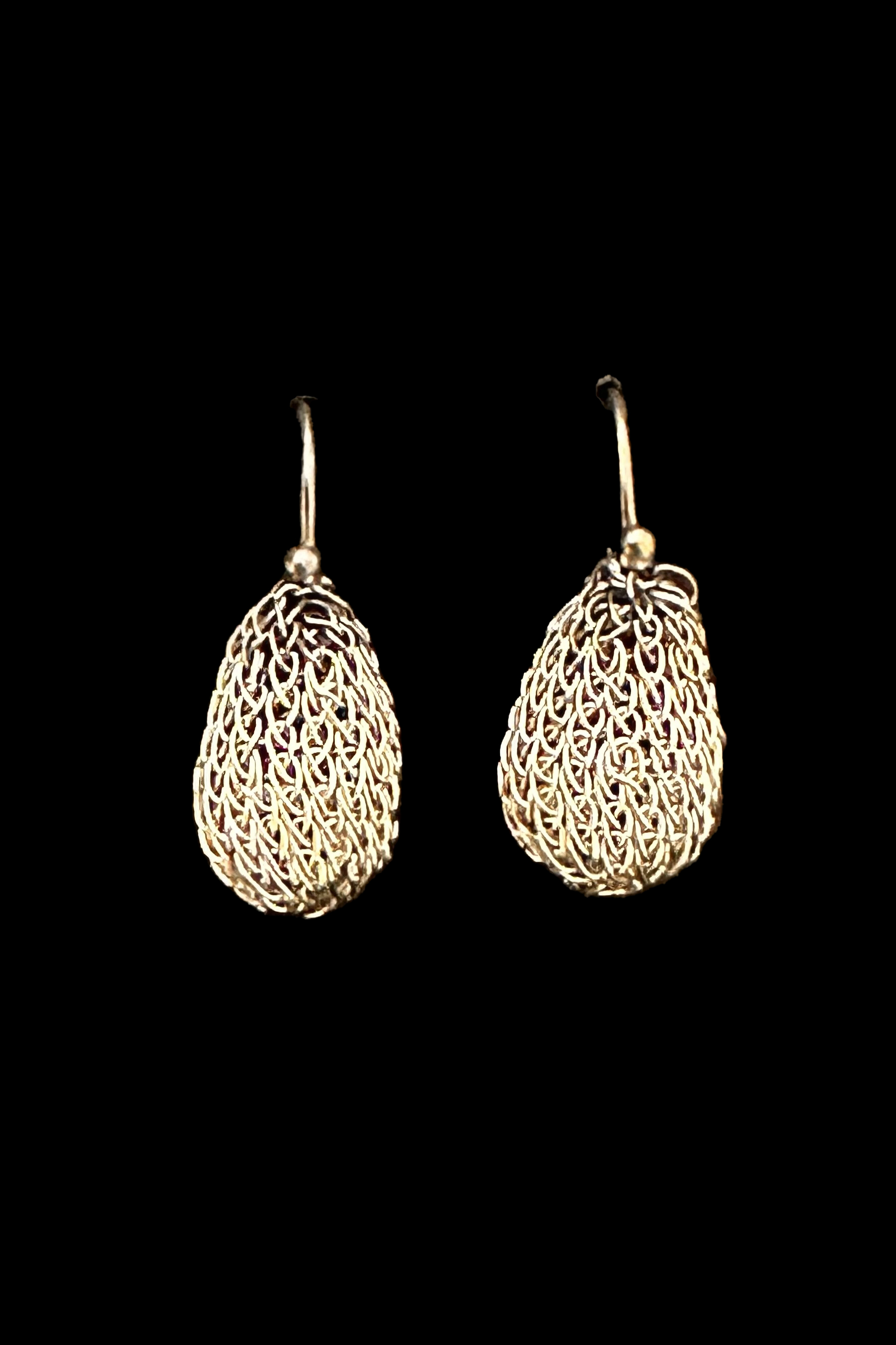 Woven Stainless Steel Earrings