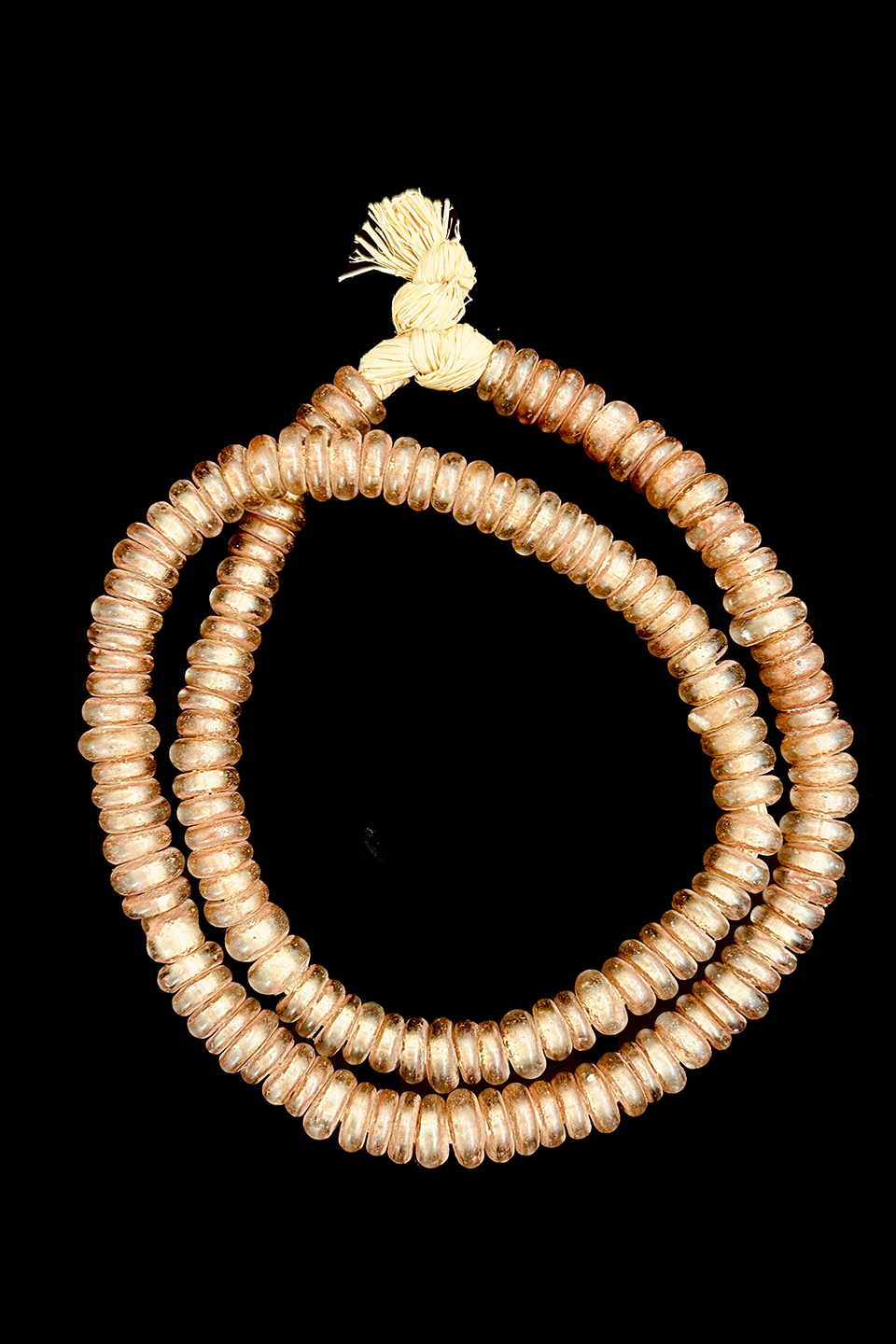 Copper Colored Glass Donut Beads - Dogon People, Mali (1)