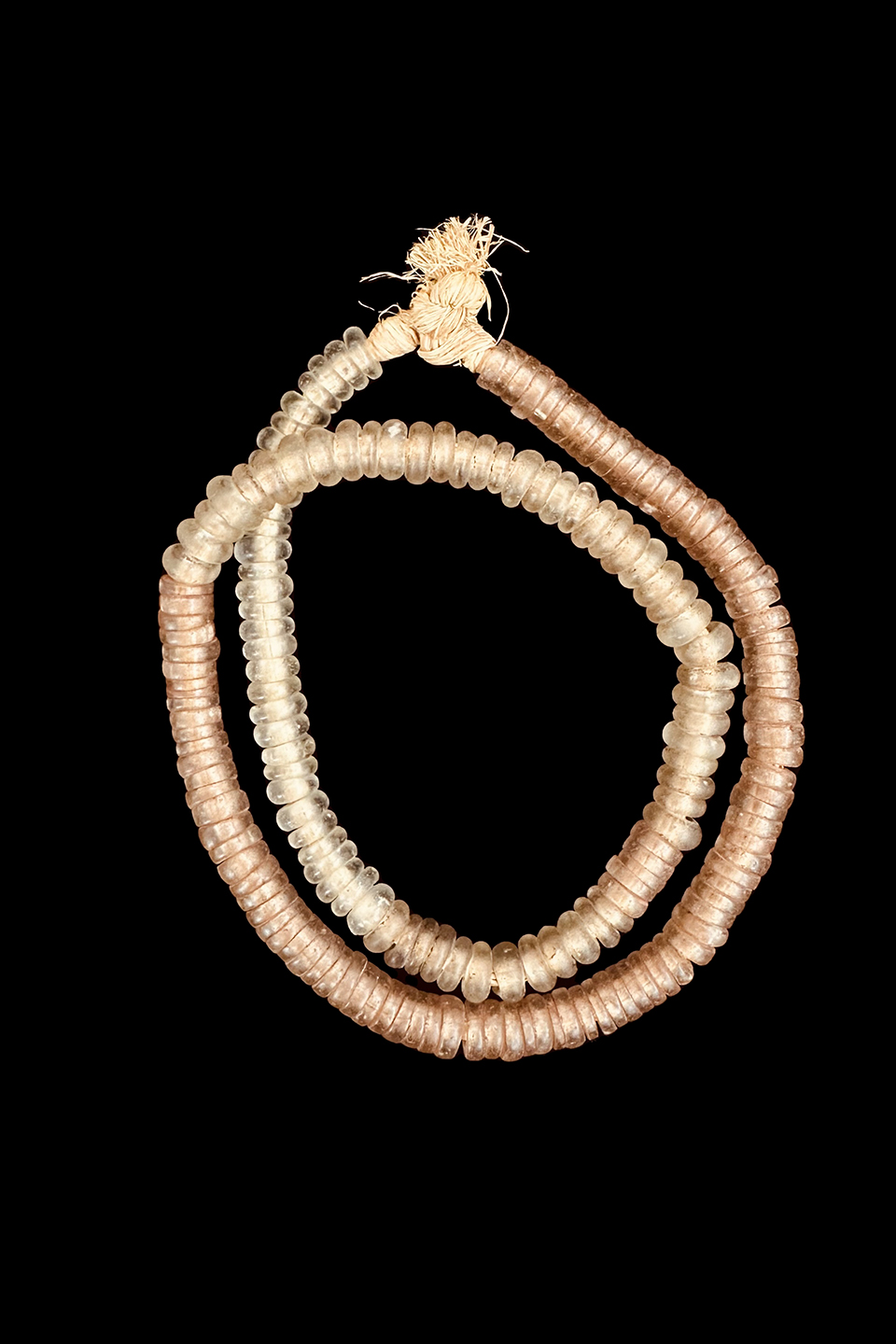 Opalescent Glass Donut Beads - Dogon People, Mali (2)