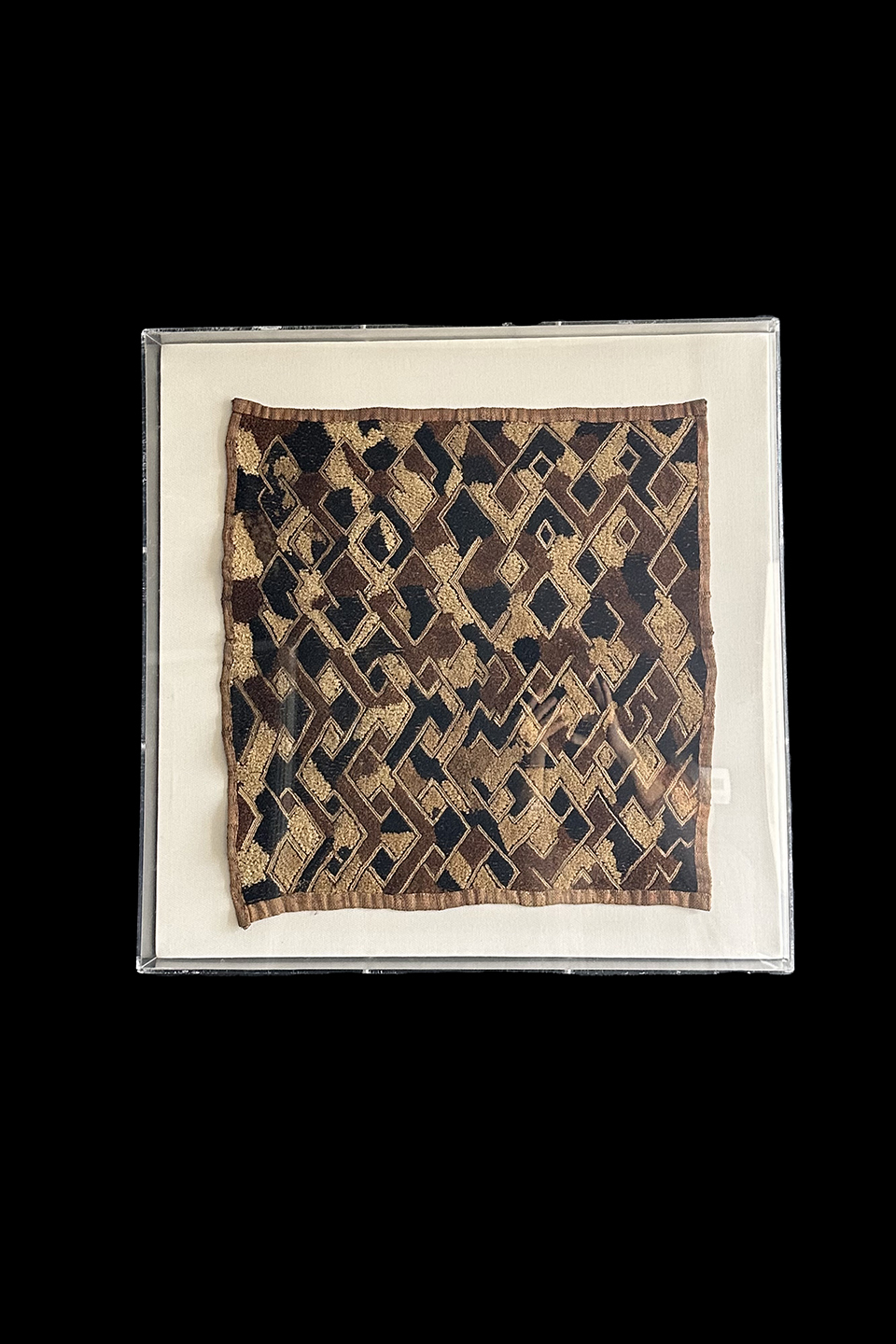 Framed Kuba Cloth - D.R. Congo #2