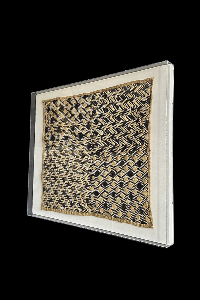 Framed Kuba Cloth - D.R. Congo