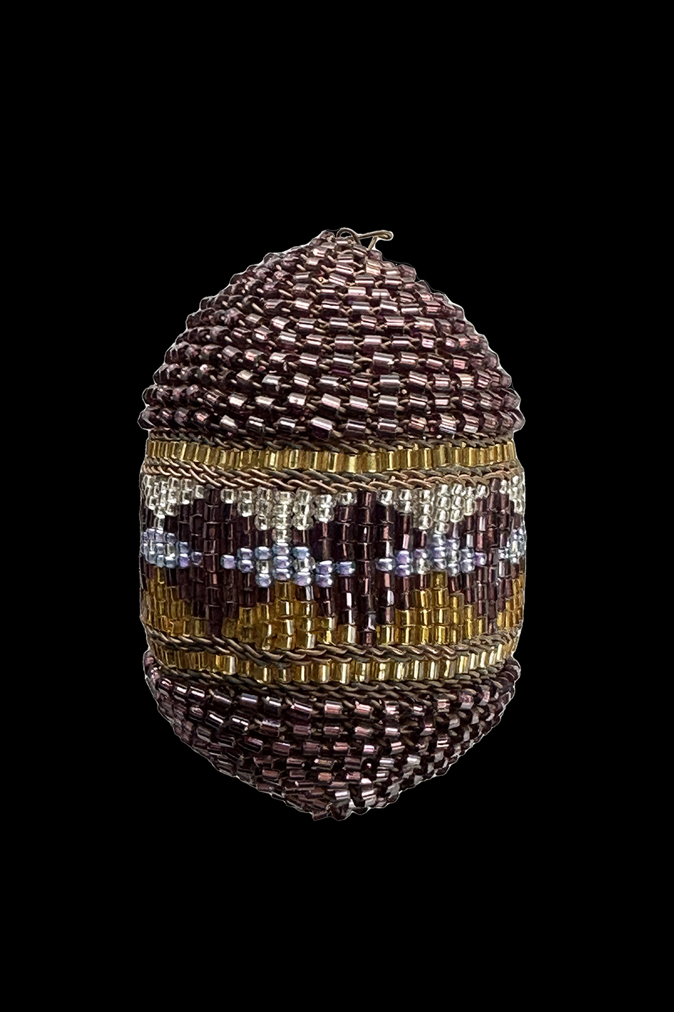 Fully Beaded Egg Shaped Ornament - South Africa