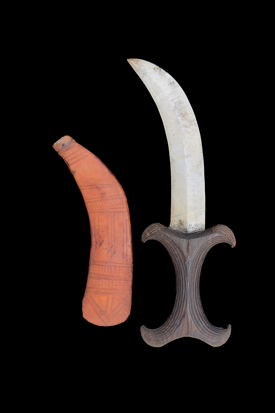 Beja - Beni Amer or Hadendoa Knife in Sheath - Eastern Sudan/Eritrea/Ethiopia #3 - Sold