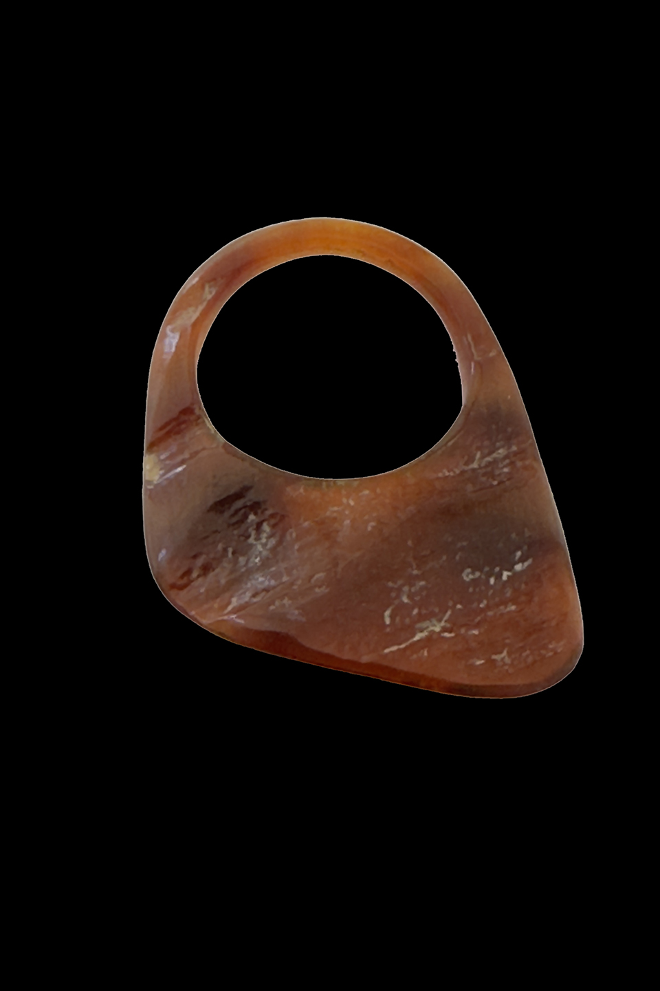 Textured Matte Horn Ring (#22)